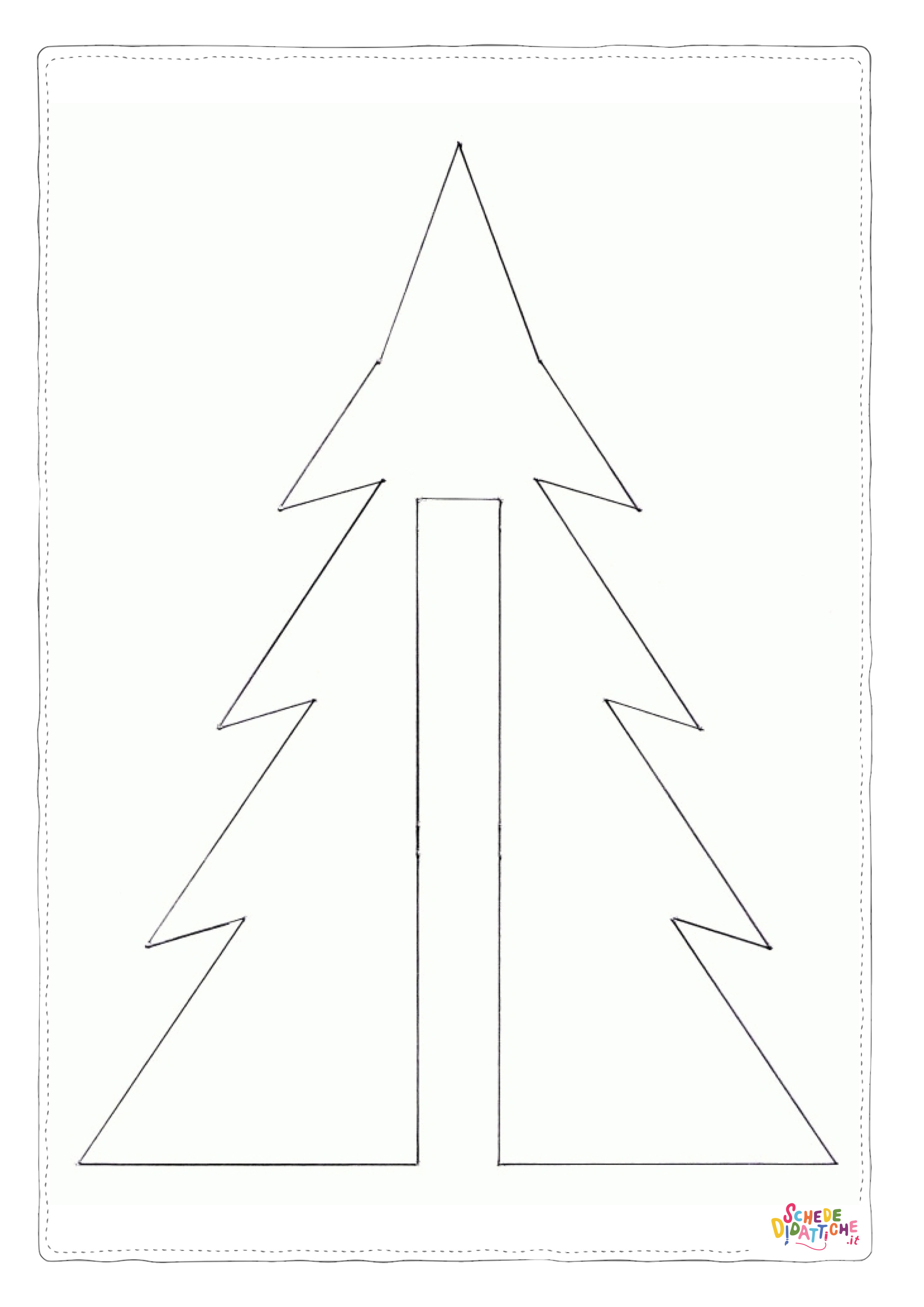 Disegno "Disegno di albero da stampare e colorare 12" Disegno di albero da stampare e colorare 12
