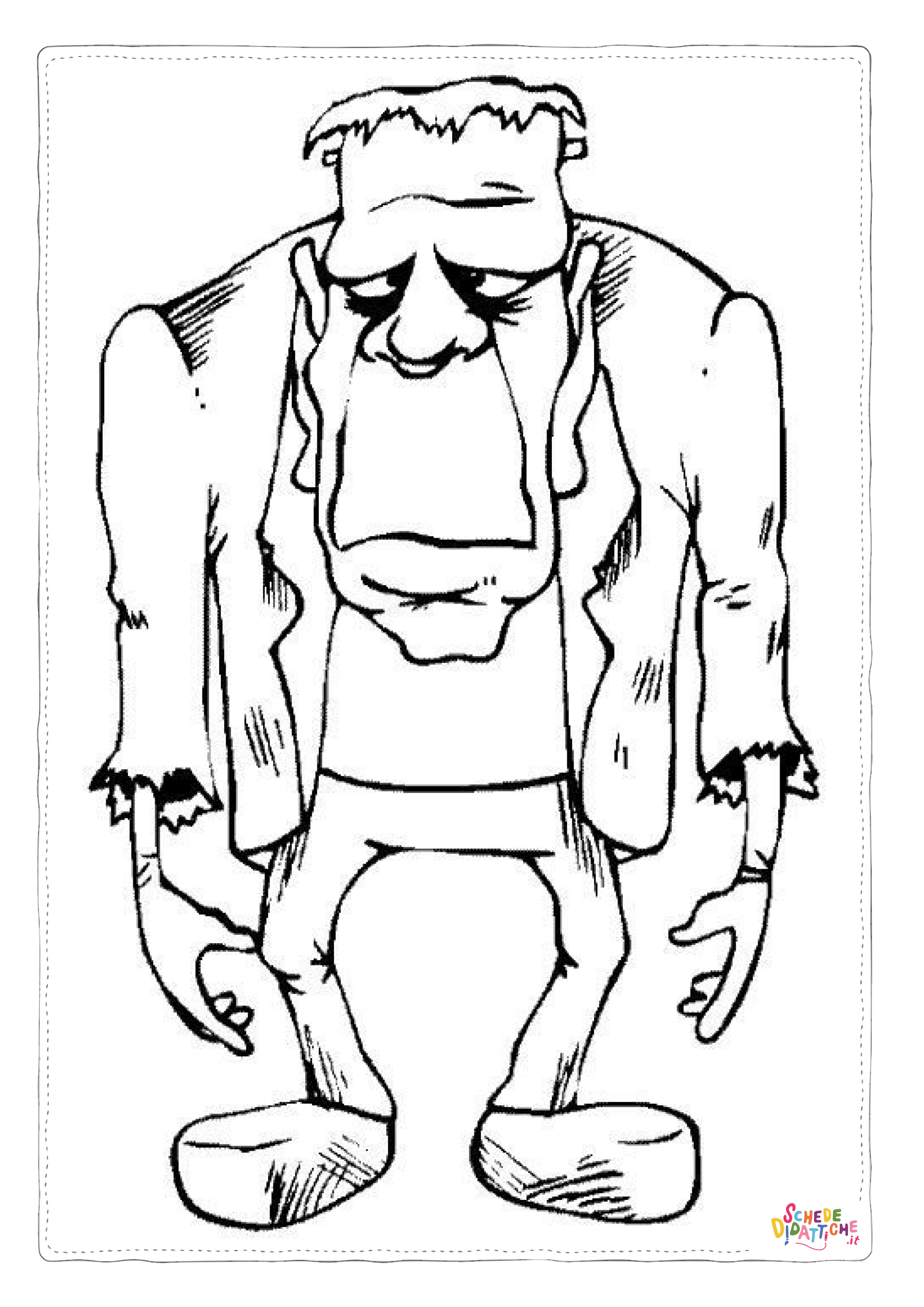 Disegno di Frankenstein da stampare e colorare 15