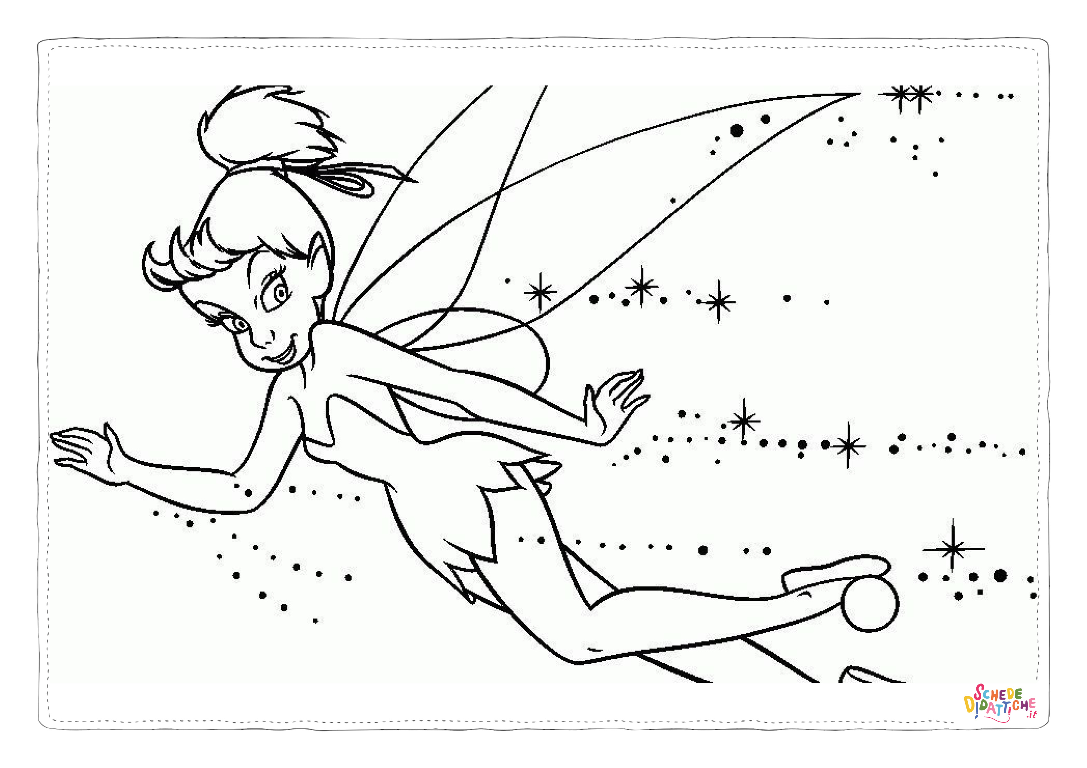 Disegno di Peter Pan da stampare e colorare 110