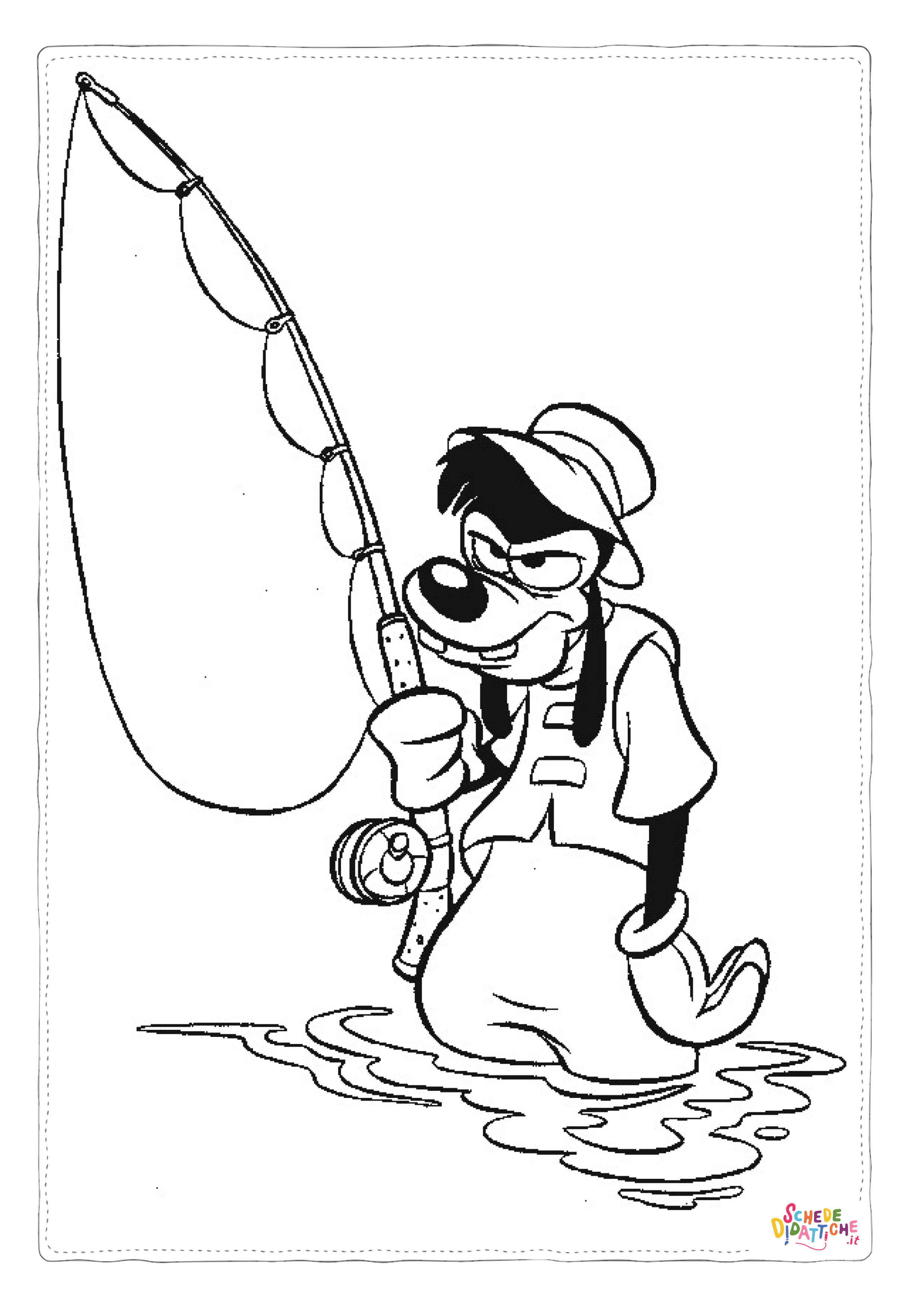 Disegno "Disegno di Pippo da stampare e colorare 42" Disegno di Pippo da stampare e colorare 42