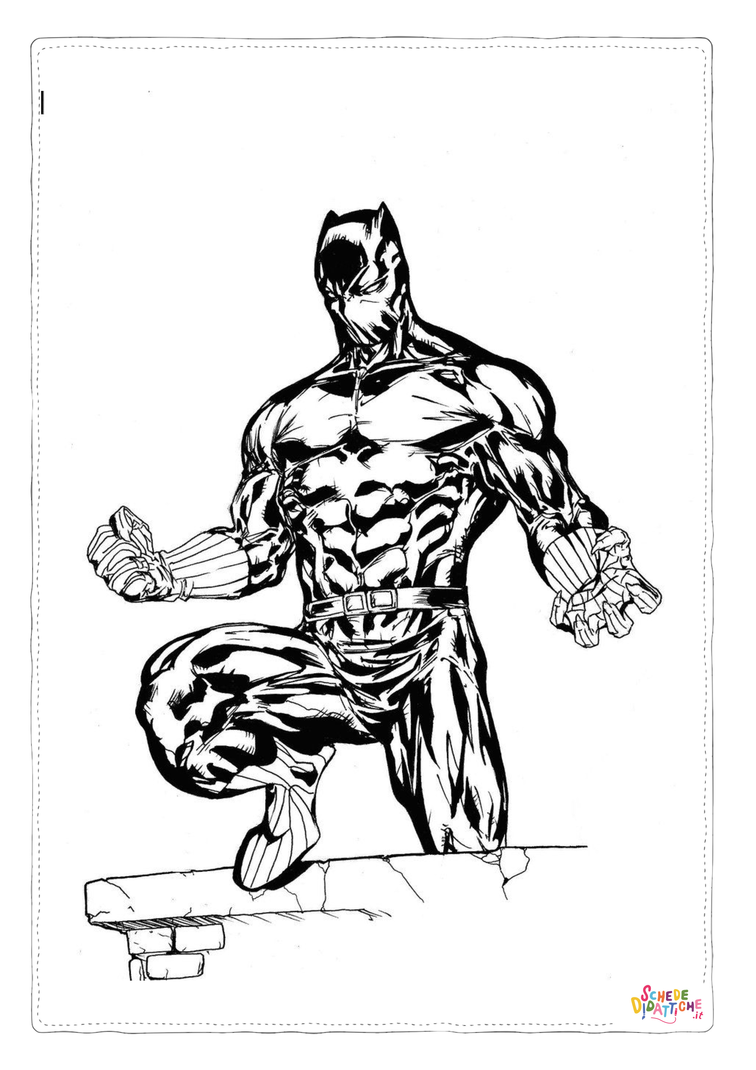 Disegno di Black Panther da stampare e colorare