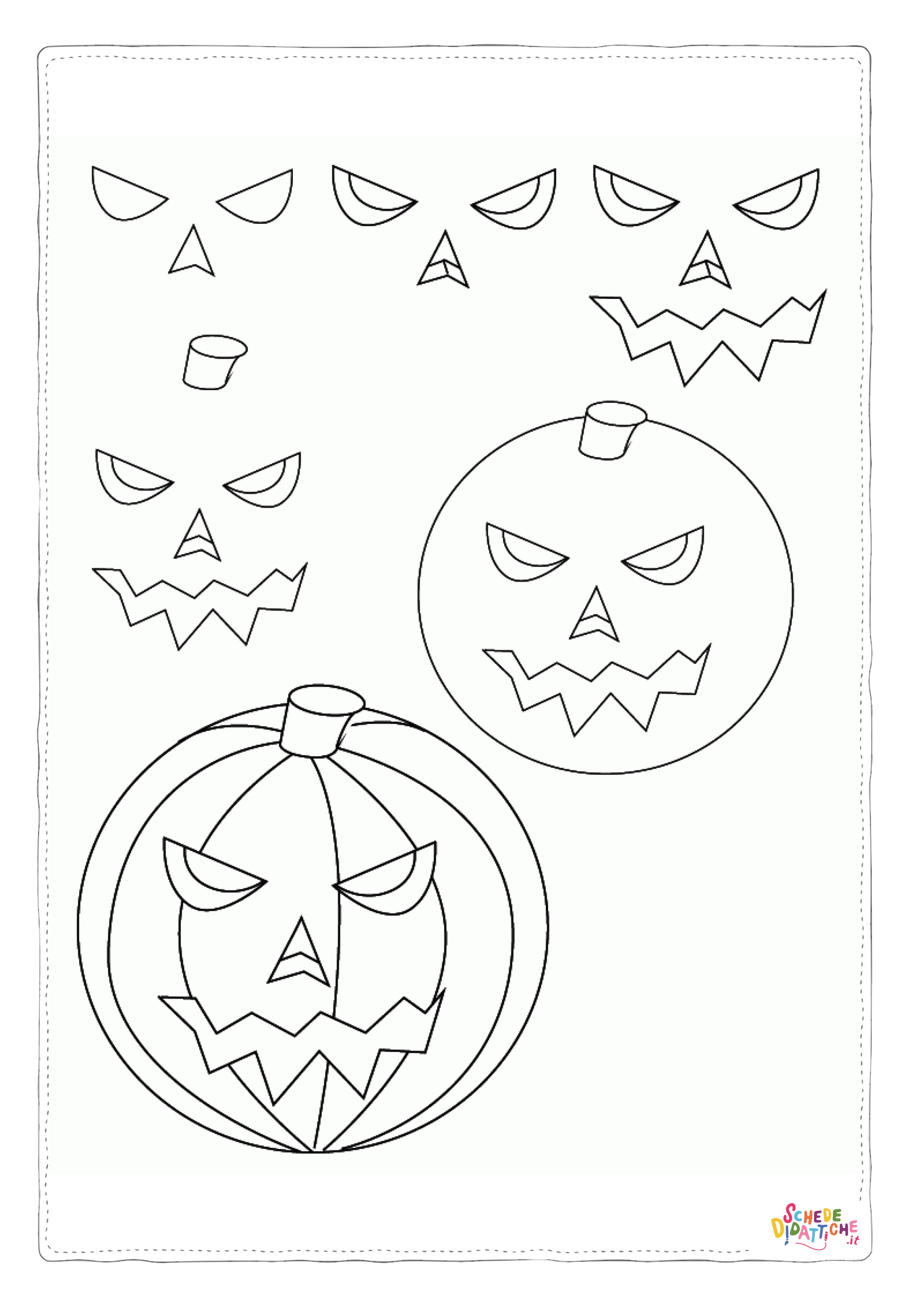 Disegno "Disegno di zucca di Halloween da stampare e colorare 32" Disegno di zucca di Halloween da stampare e colorare 32
