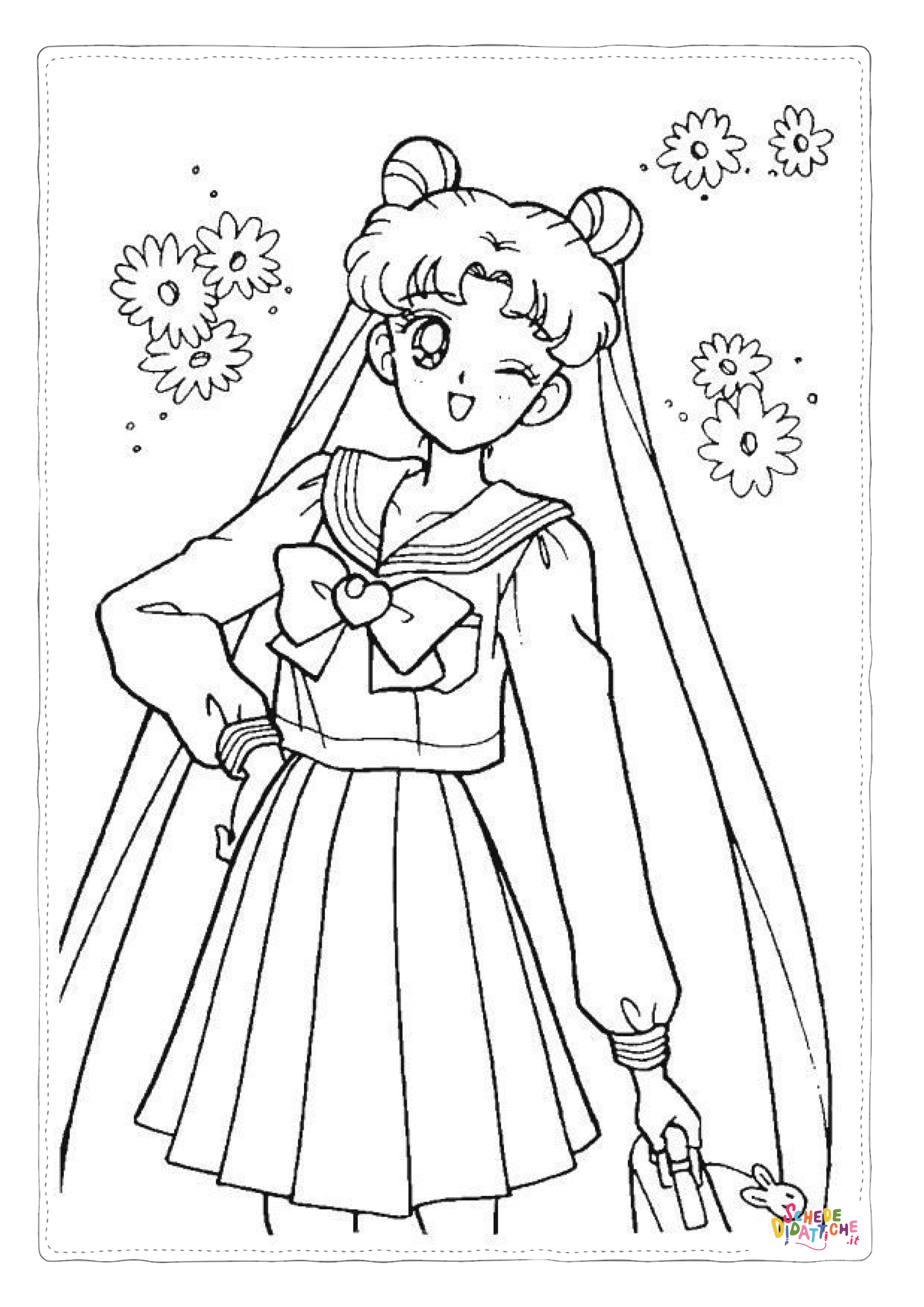 Disegno "Disegno di Sailor Moon da stampare e colorare 73" Disegno di Sailor Moon da stampare e colorare 73