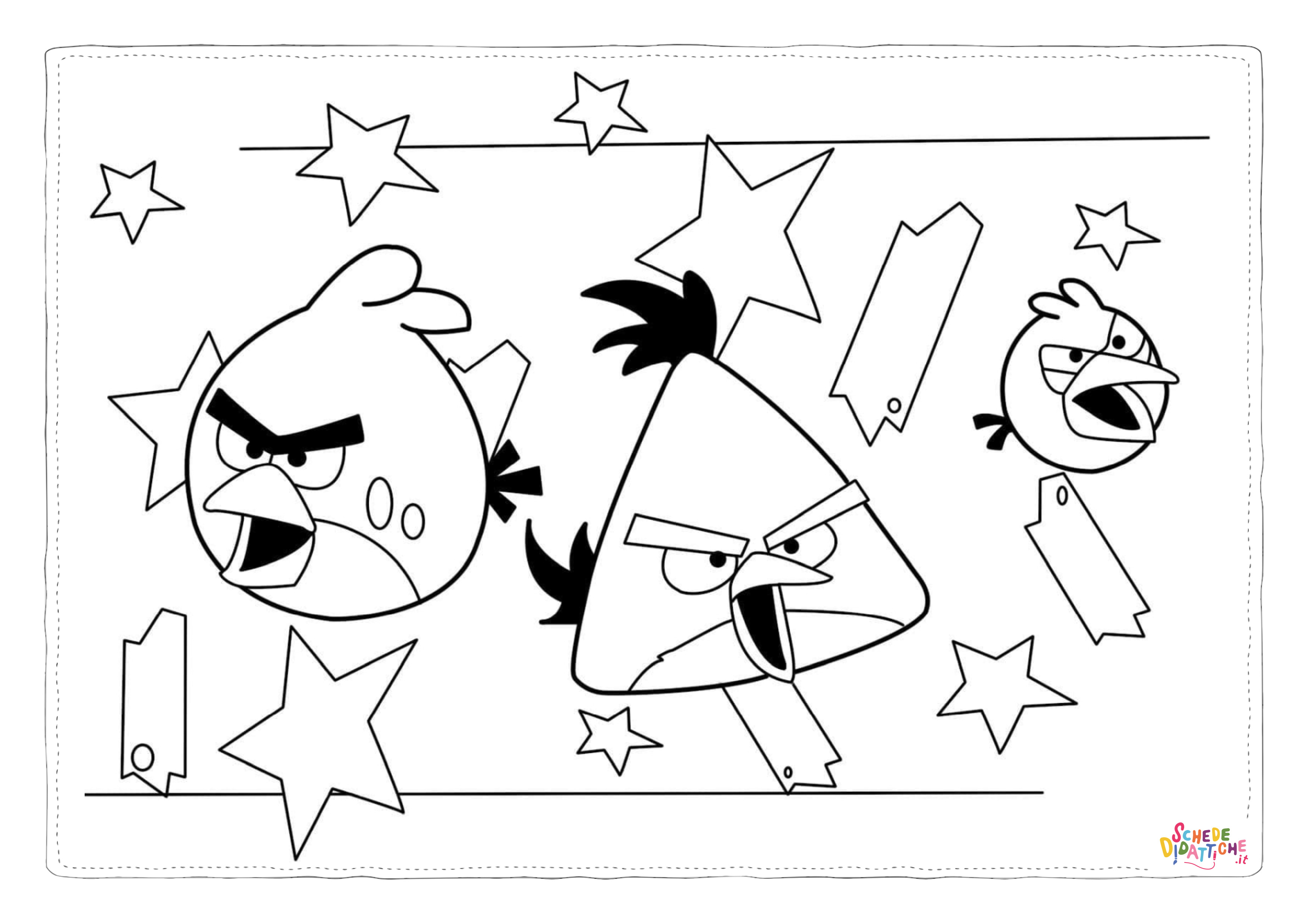 Disegno "Disegno di Angry birds da stampare e colorare 117" Disegno di Angry birds da stampare e colorare 117