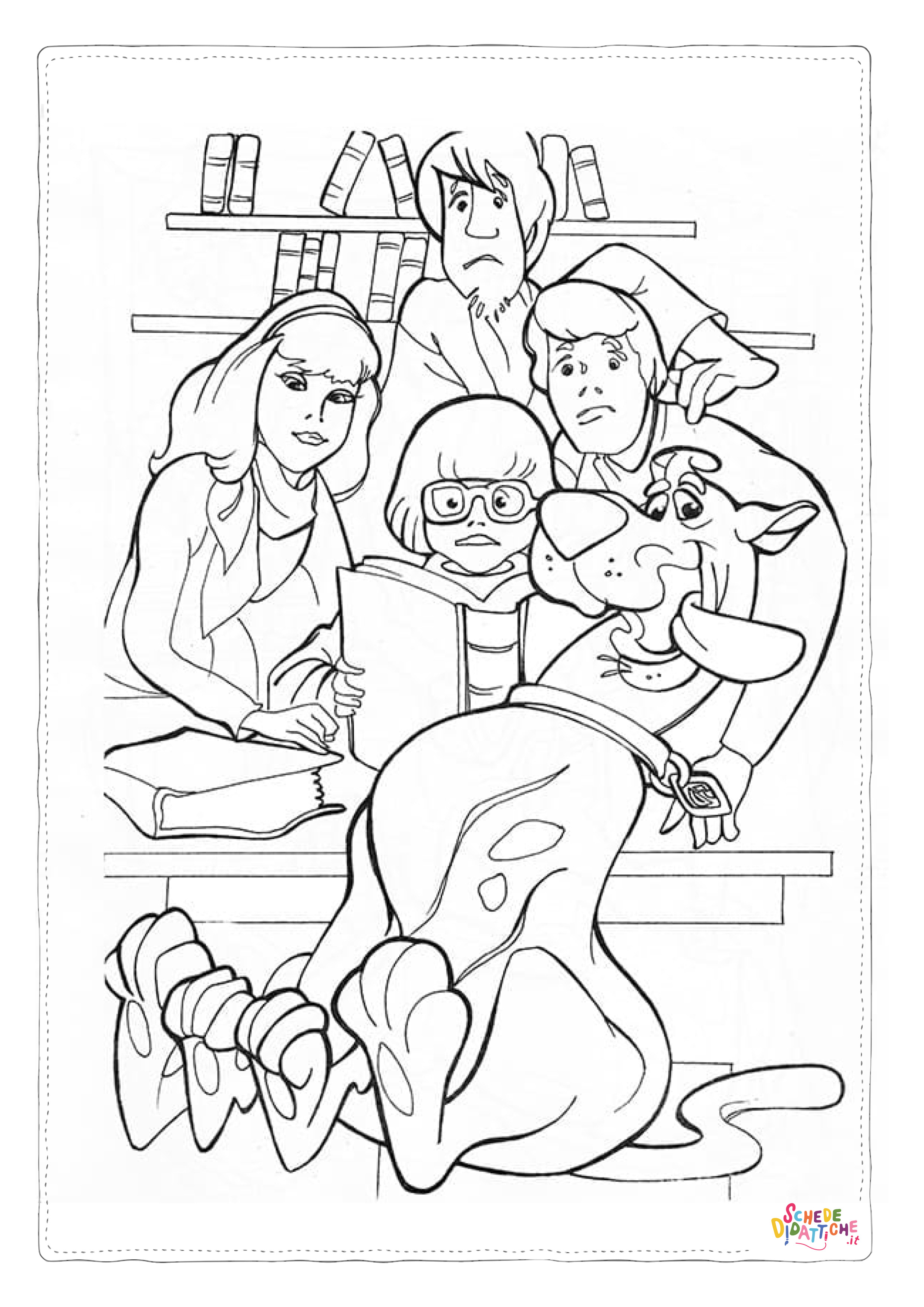 Disegno di Scooby Doo da stampare e colorare 135