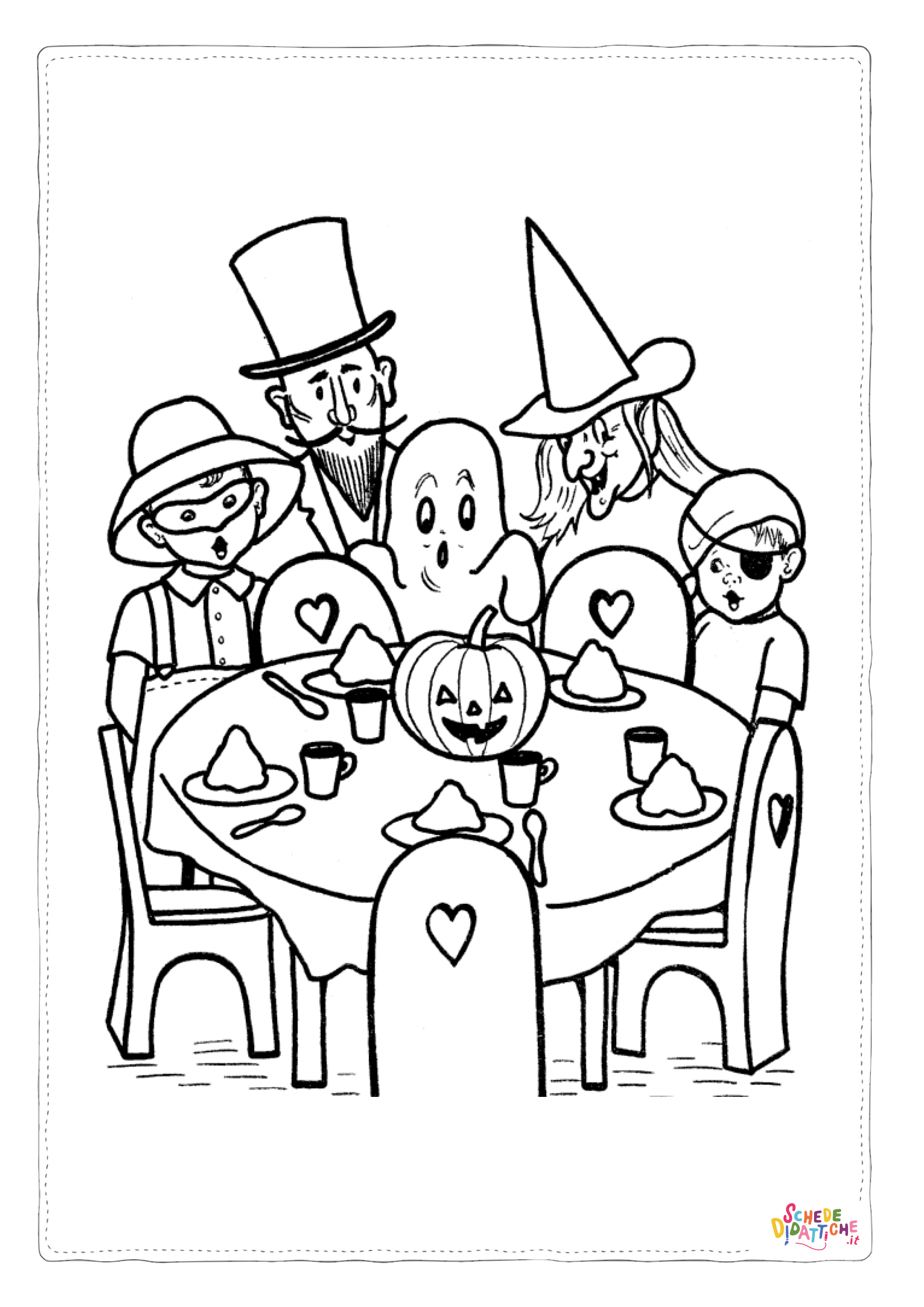 Disegno "Disegno di mostro di Halloween da stampare e colorare 5" Disegno di mostro di Halloween da stampare e colorare 5