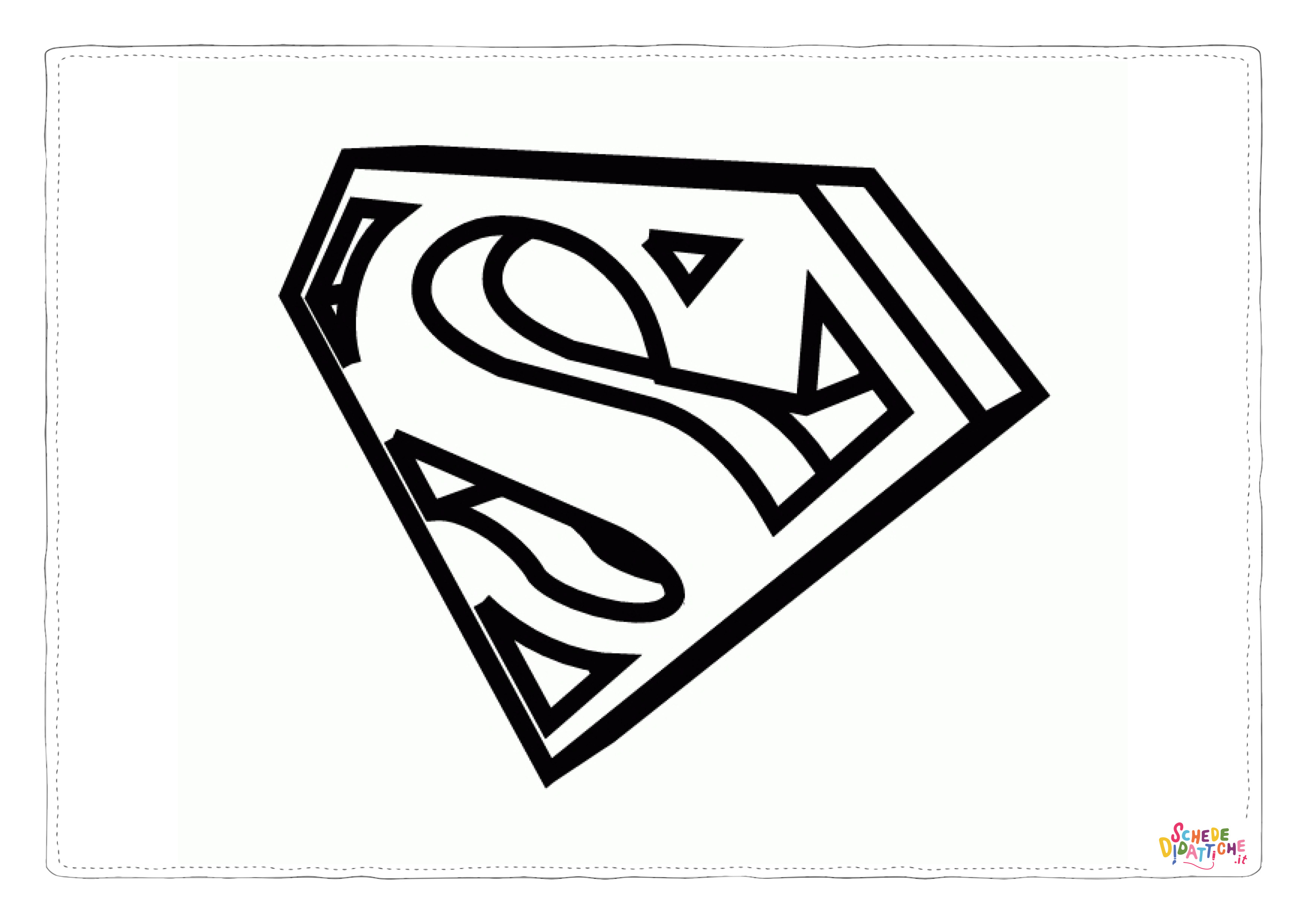 Disegno di Superman da stampare e colorare 17