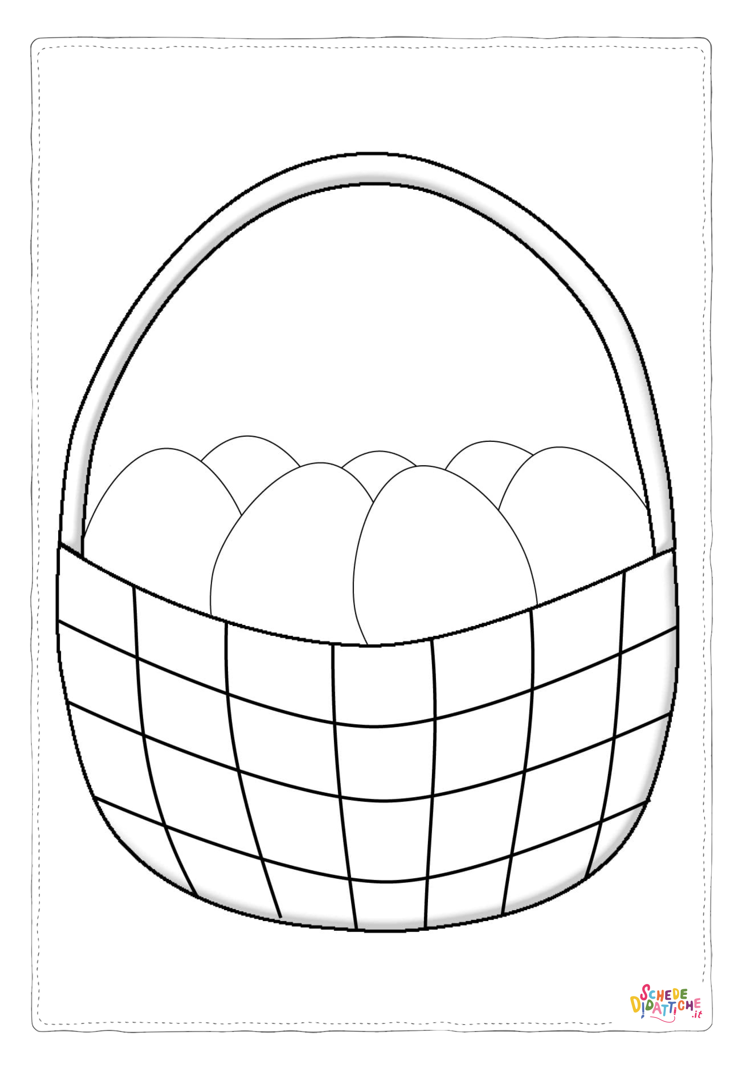 Disegno "Disegno di uovo di Pasqua da stampare e colorare 105" Disegno di uovo di Pasqua da stampare e colorare 105