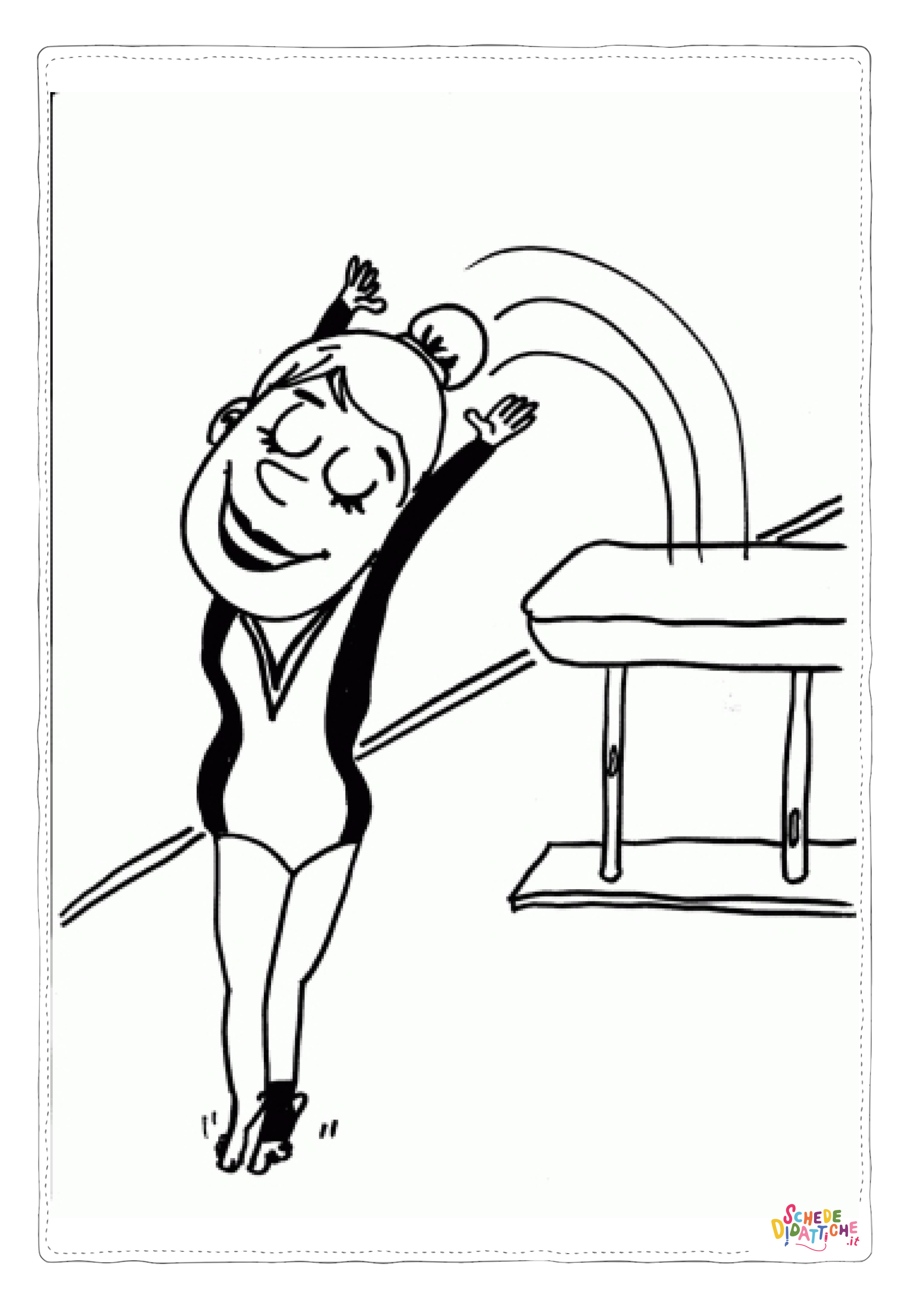 Disegno "Disegno di ginnastica da stampare e colorare 20" Disegno di ginnastica da stampare e colorare 20