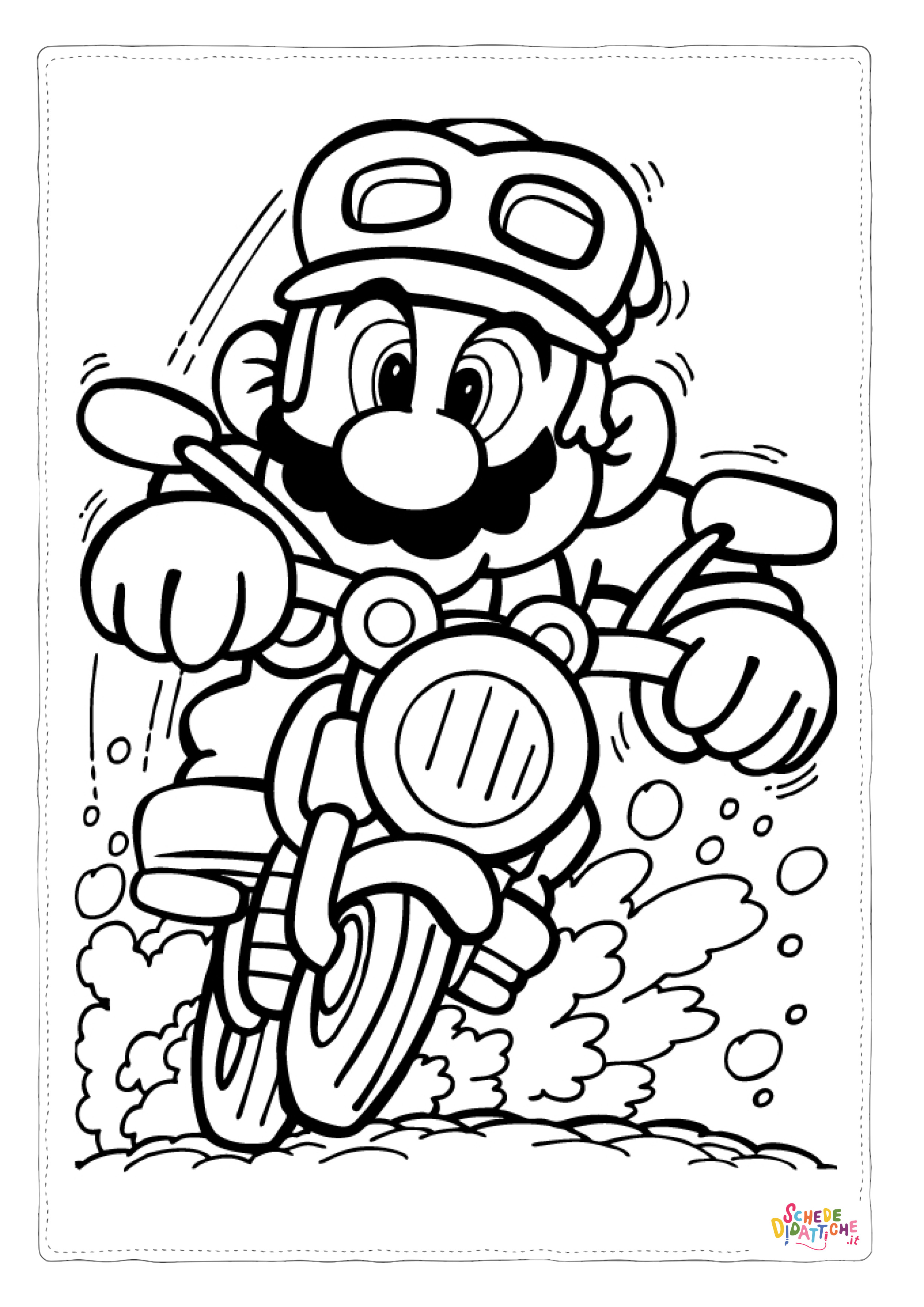 Disegno di Super Mario da stampare e colorare 124