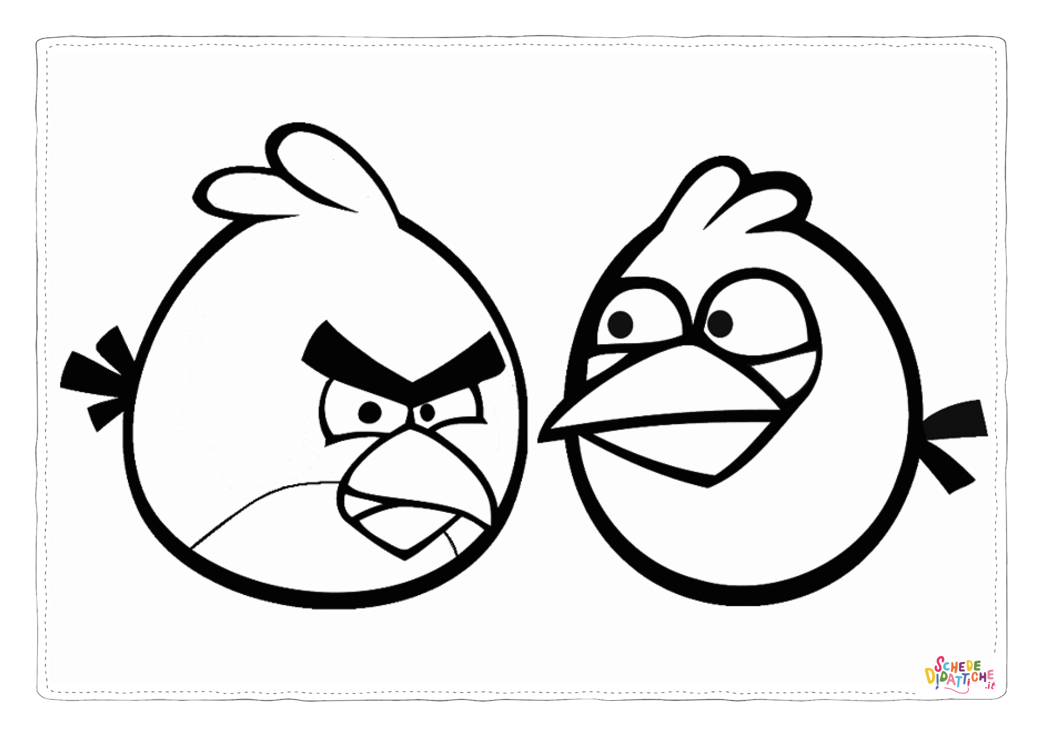 Disegno "Disegno di Angry birds da stampare e colorare 125" Disegno di Angry birds da stampare e colorare 125