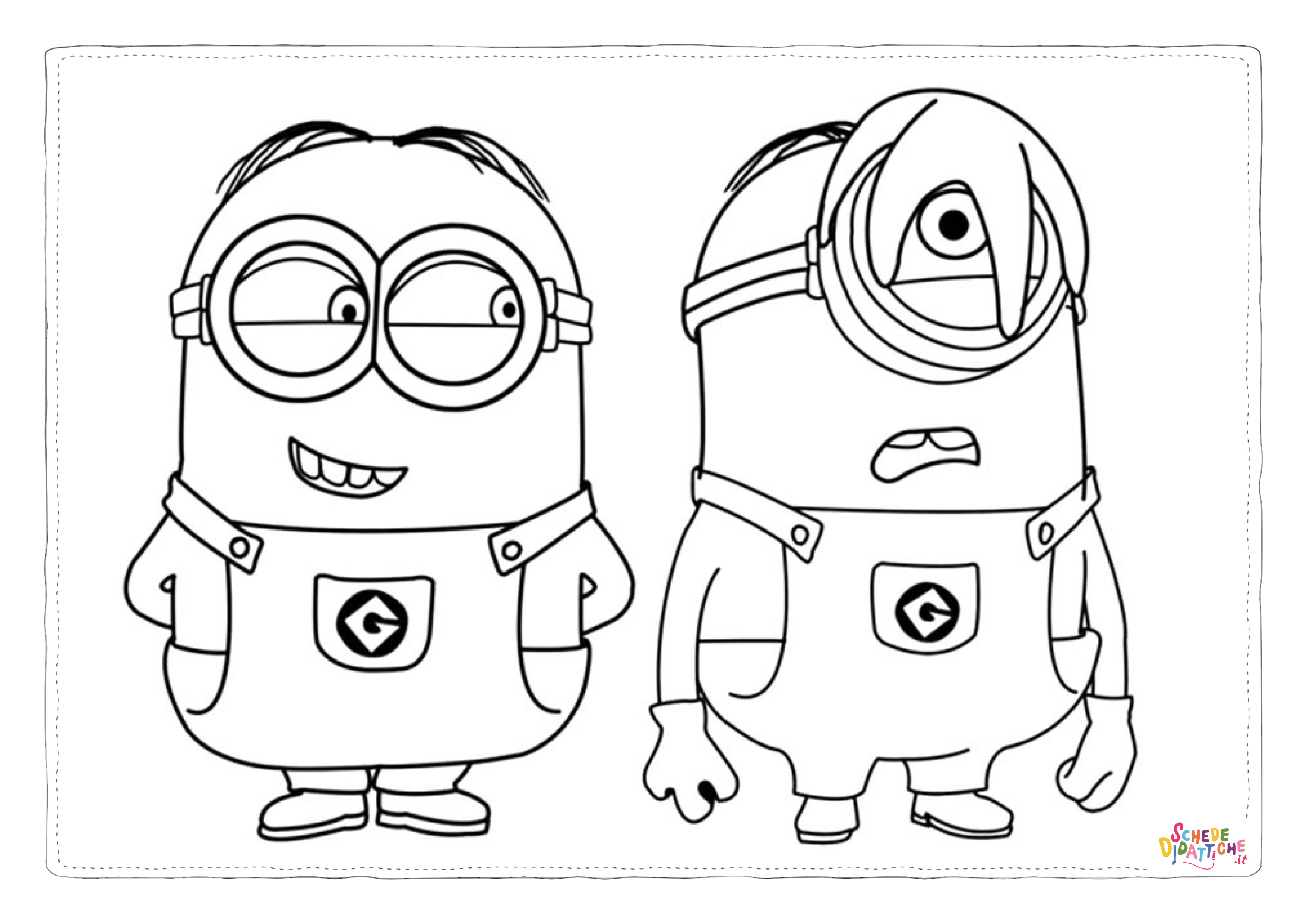 Disegno "Disegno di Cattivissimo me - Minions da stampare e colorare 19" Disegno di Cattivissimo me - Minions da stampare e colorare 19