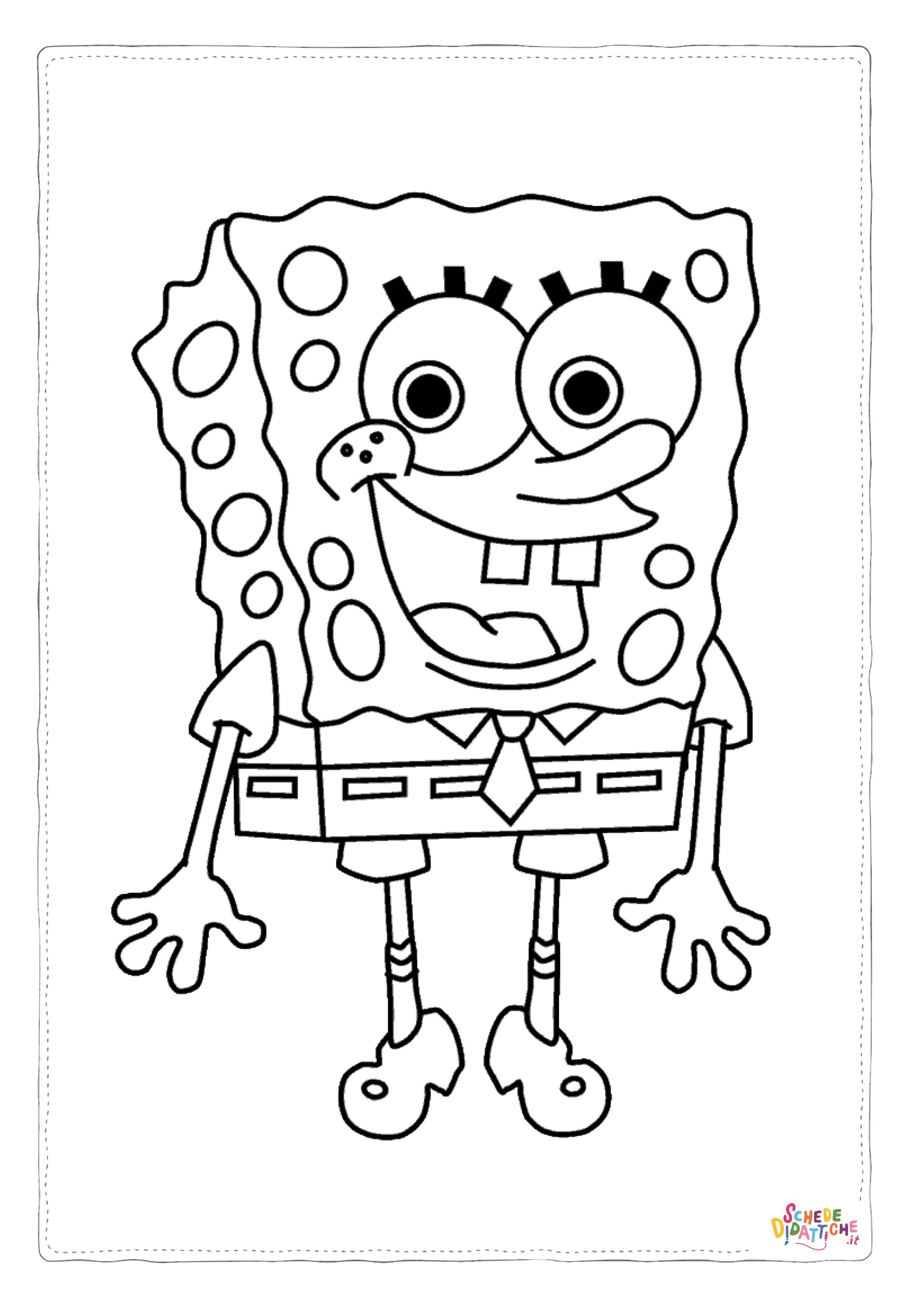 Disegno di Spongebob da stampare e colorare 11