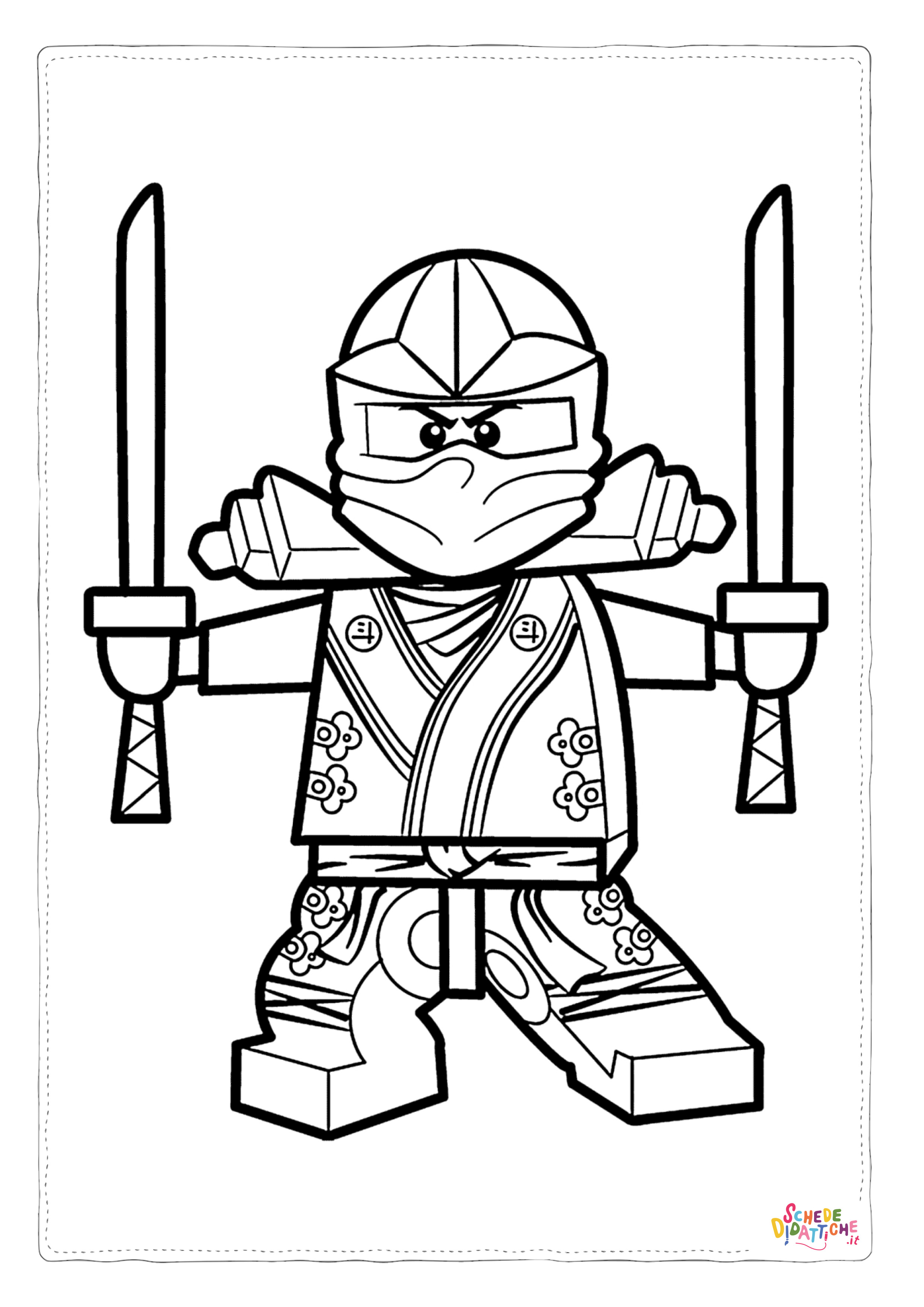 Disegno di Ninja Go da stampare e colorare 53