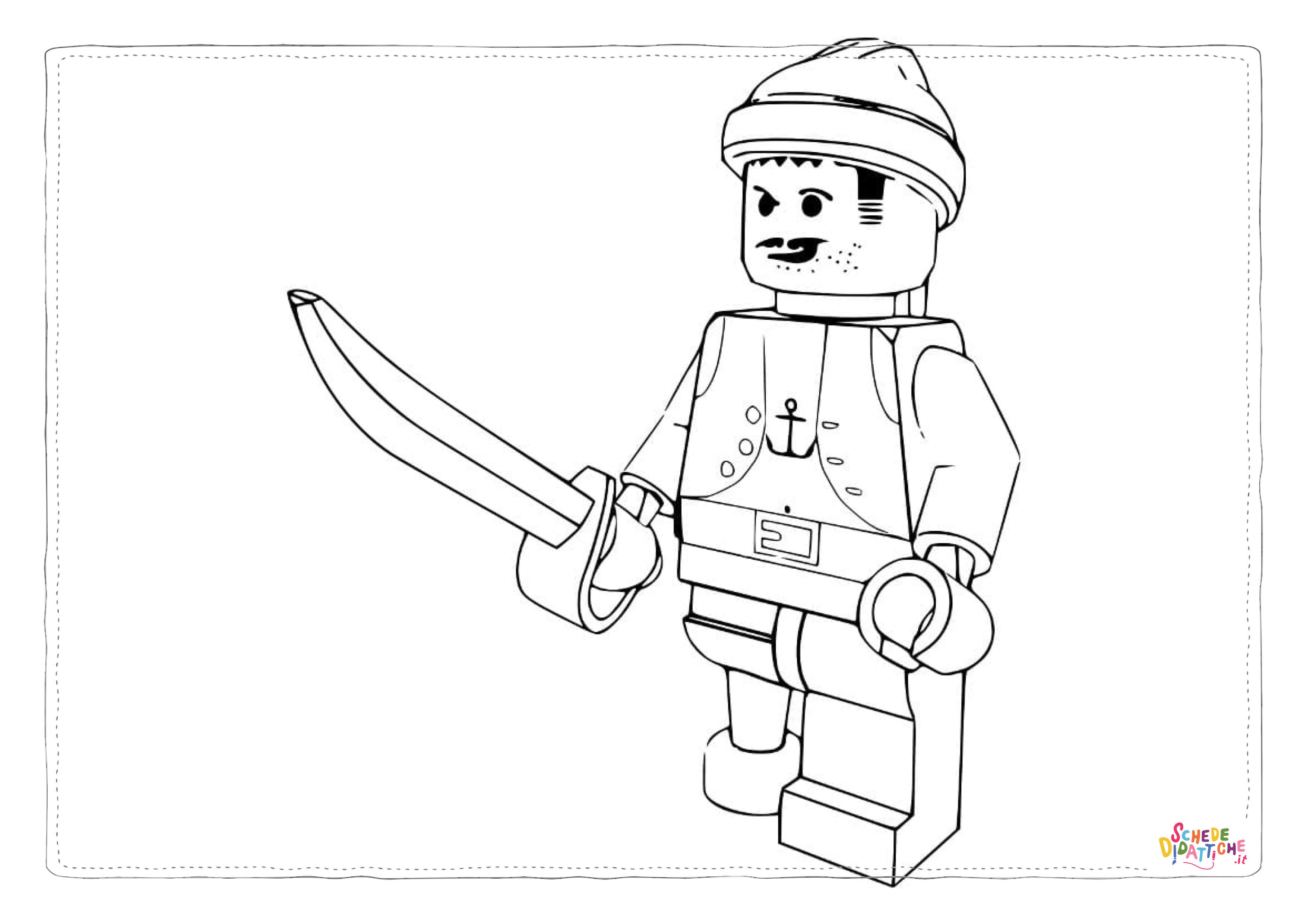 Disegno di LEGO Pirates da stampare e colorare 1