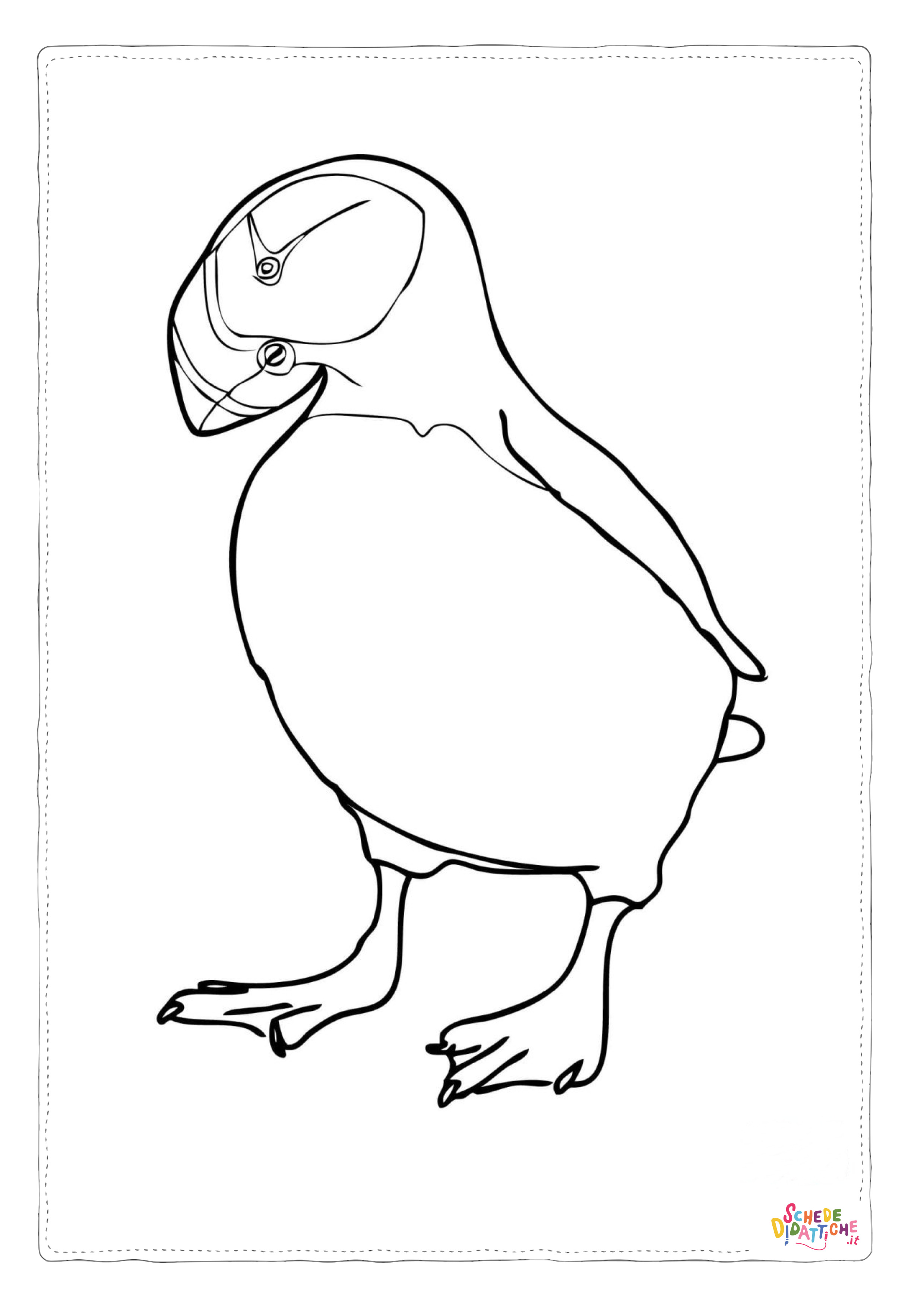 Disegno "Disegno di tucano da stampare e colorare 1" Disegno di tucano da stampare e colorare 1