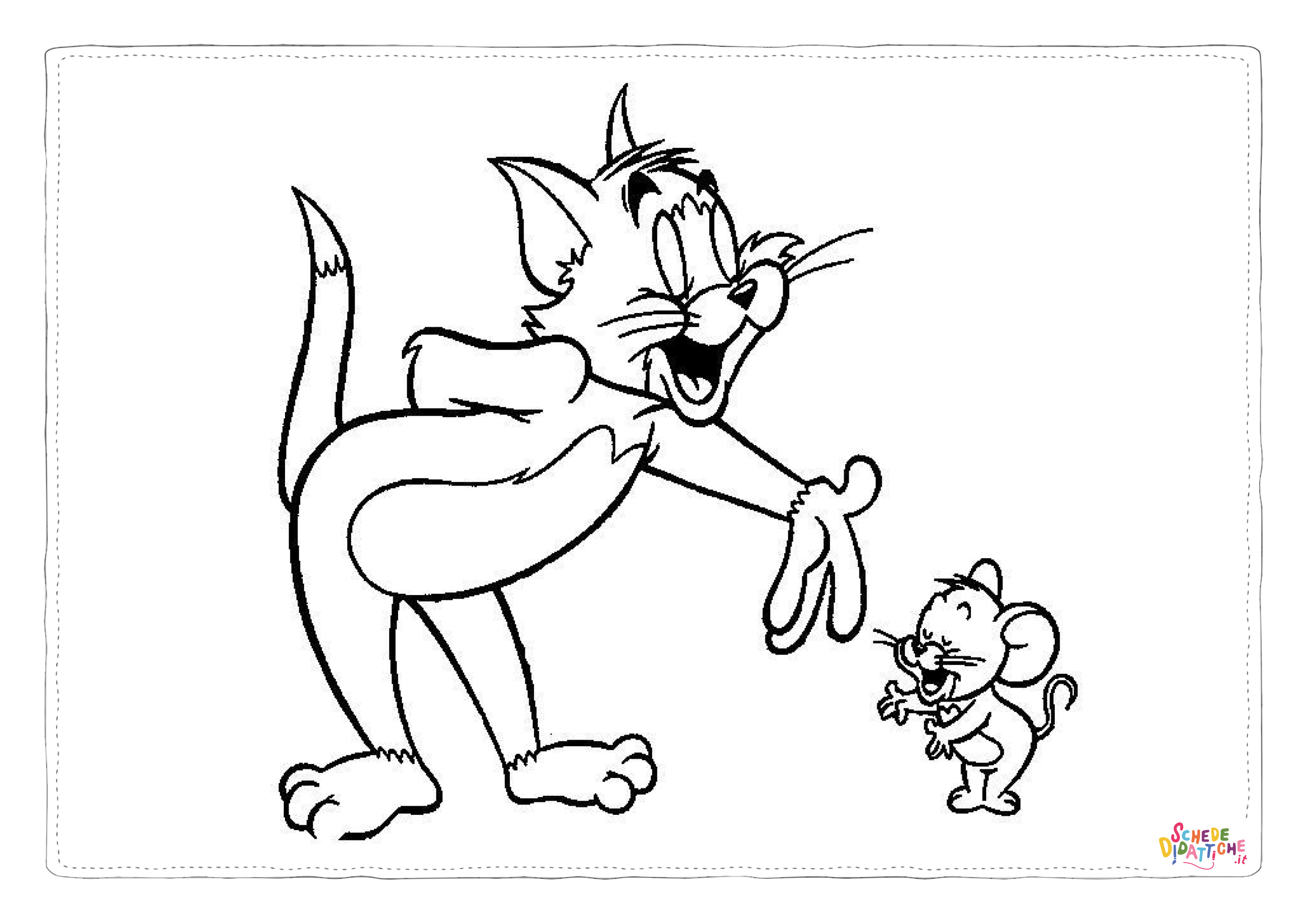 Disegno di Tom e Jerry da stampare e colorare 52