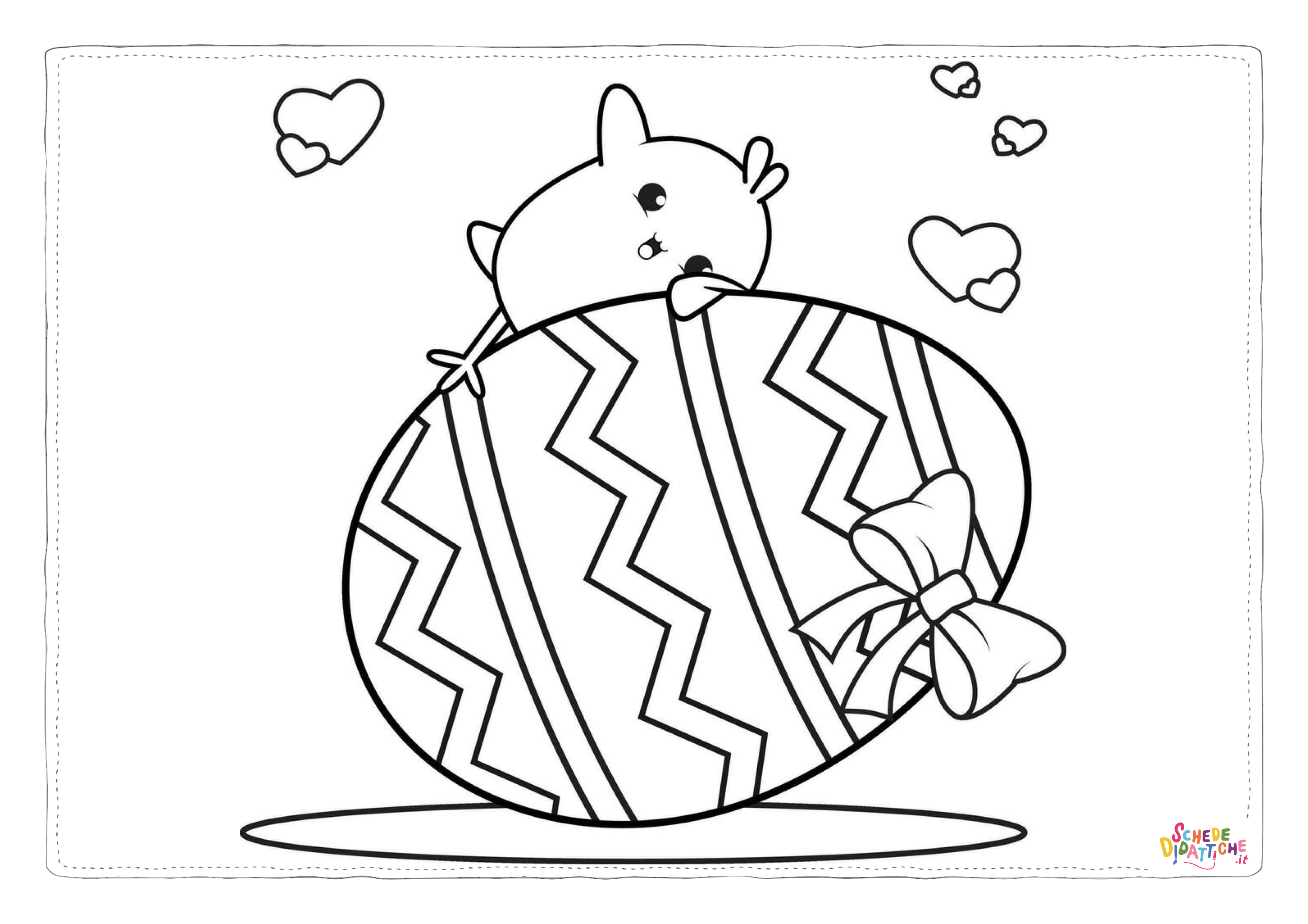 Disegno "coloring-page-happy-easter-with-cute-baby-chick-vector (1)" coloring-page-happy-easter-with-cute-baby-chick-vector (1)