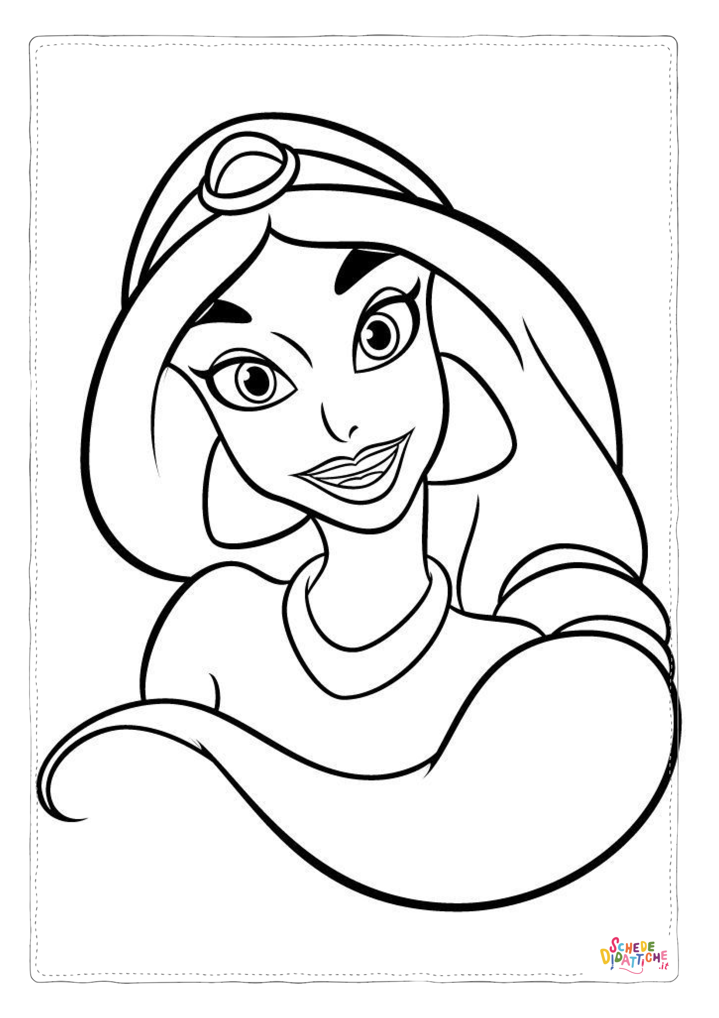 Disegno di Aladdin da stampare e colorare 106