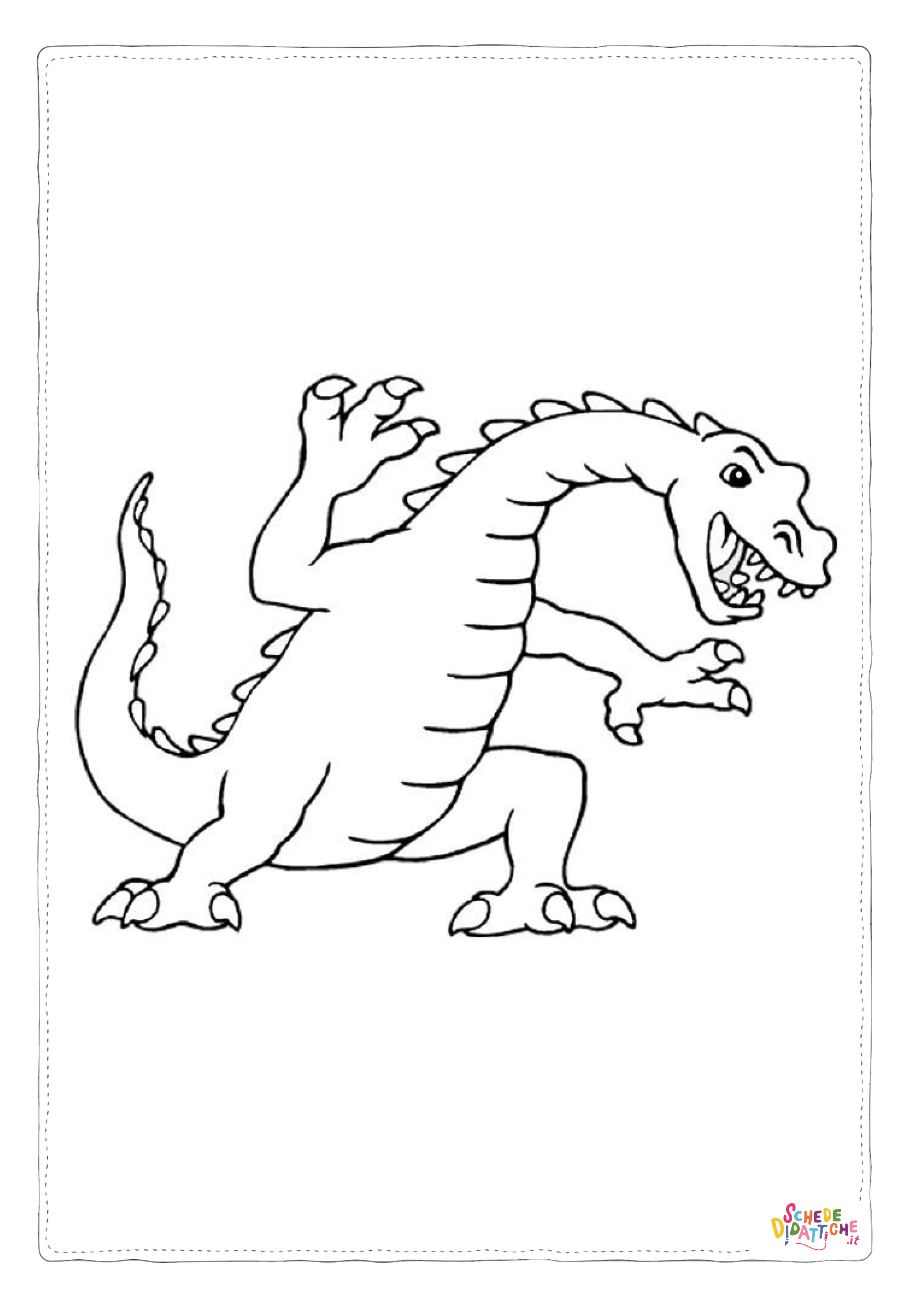 Disegno "Disegno di dragone da stampare e colorare 84" Disegno di dragone da stampare e colorare 84