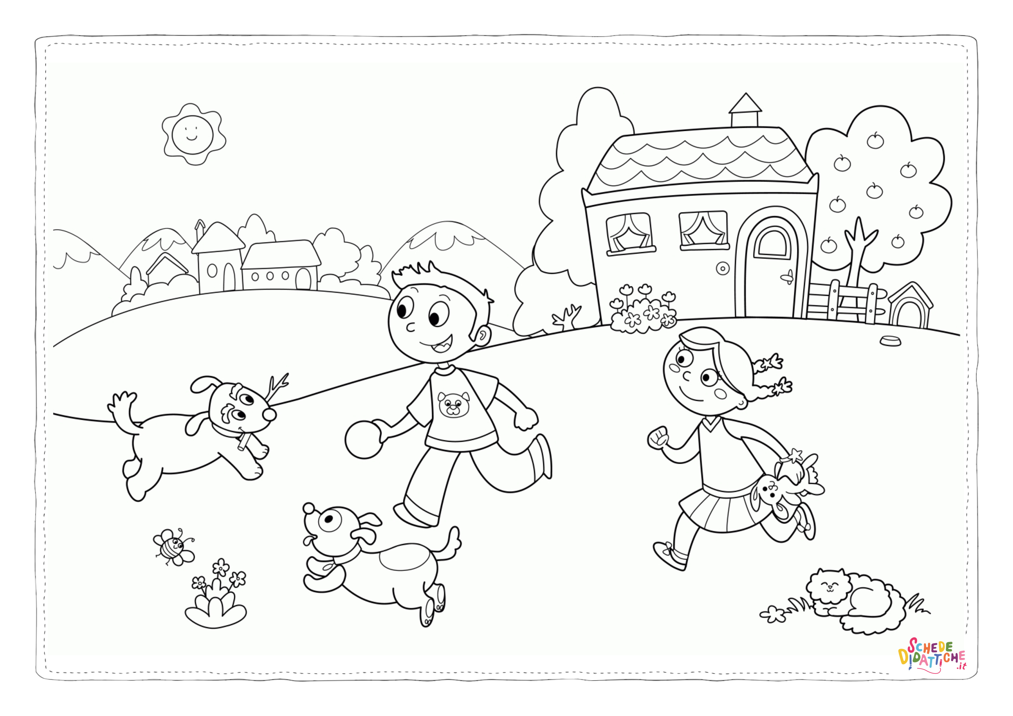 Disegno "Disegno di bambino da stampare e colorare 299" Disegno di bambino da stampare e colorare 299
