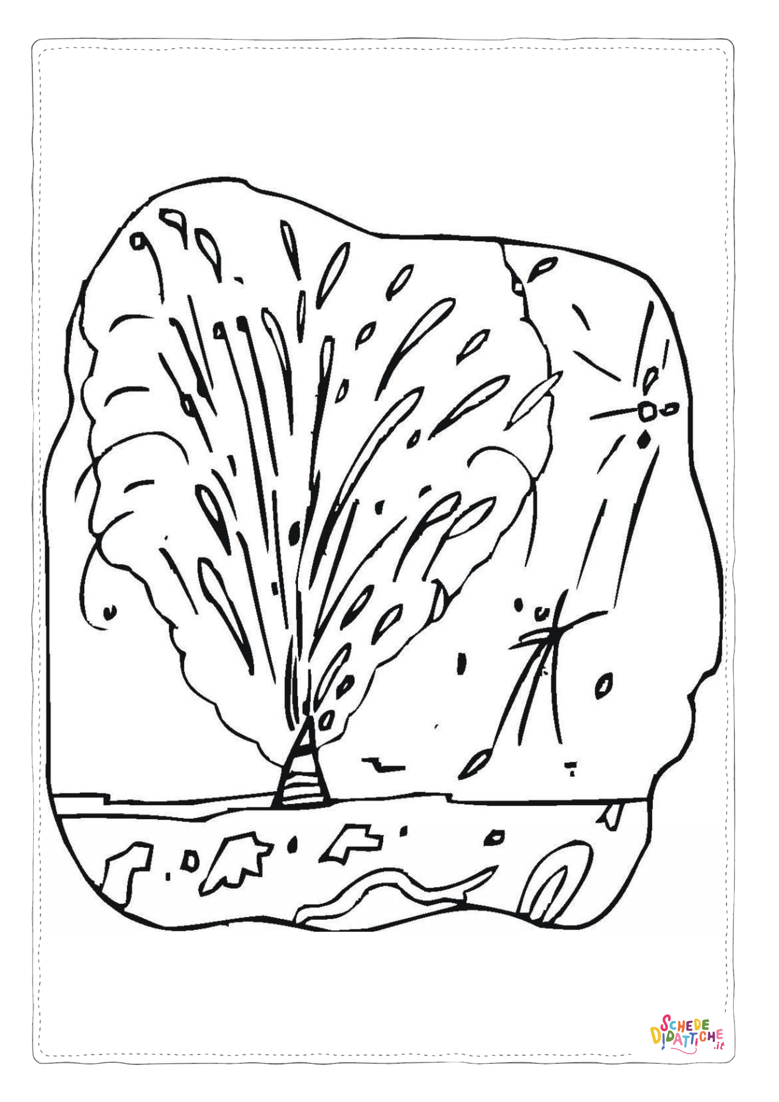Disegno "Disegno di fuoco d'artificio da stampare e colorare 10" Disegno di fuoco d'artificio da stampare e colorare 10