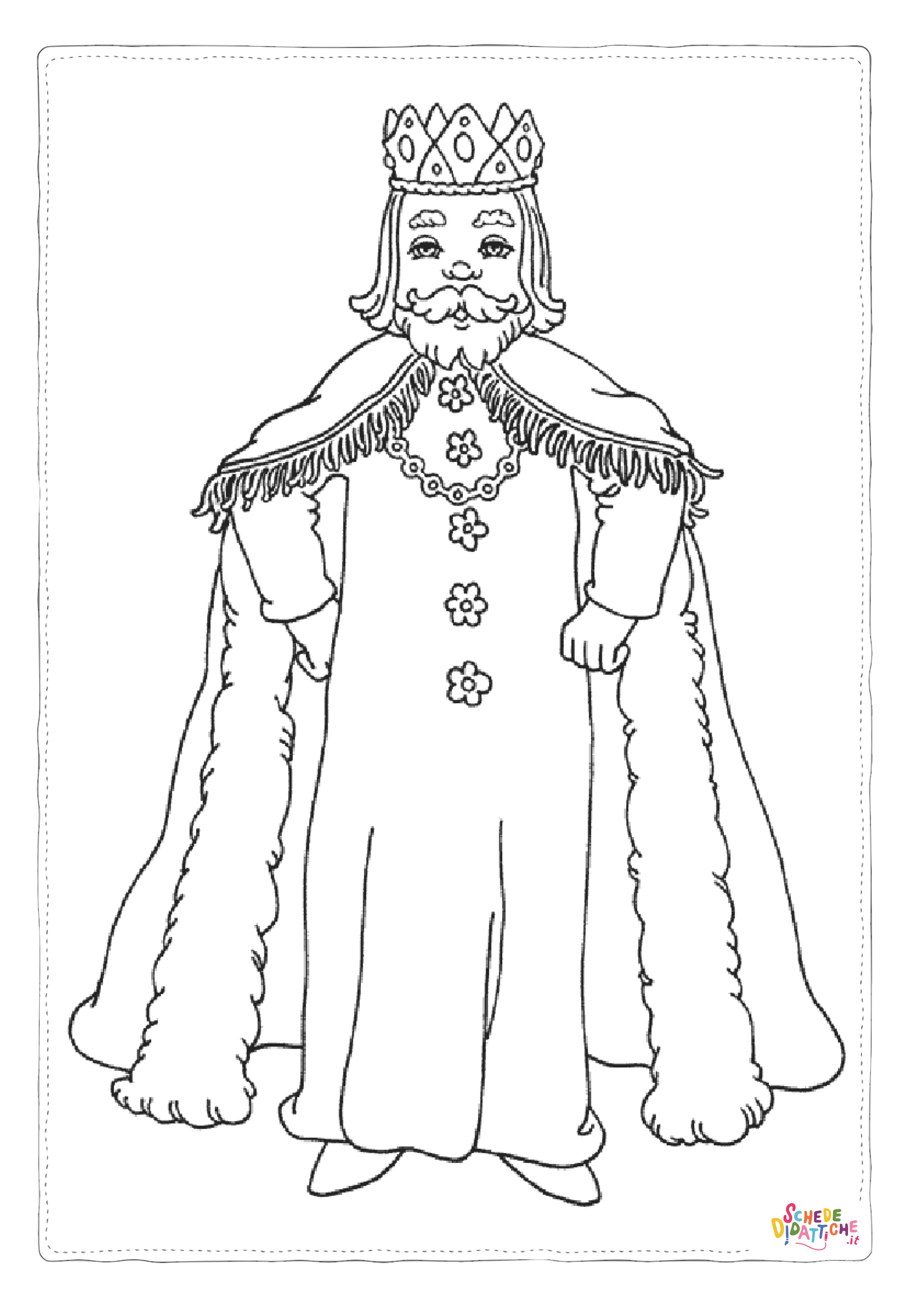 Disegno "Disegno di sovrano da stampare e colorare 1" Disegno di sovrano da stampare e colorare 1