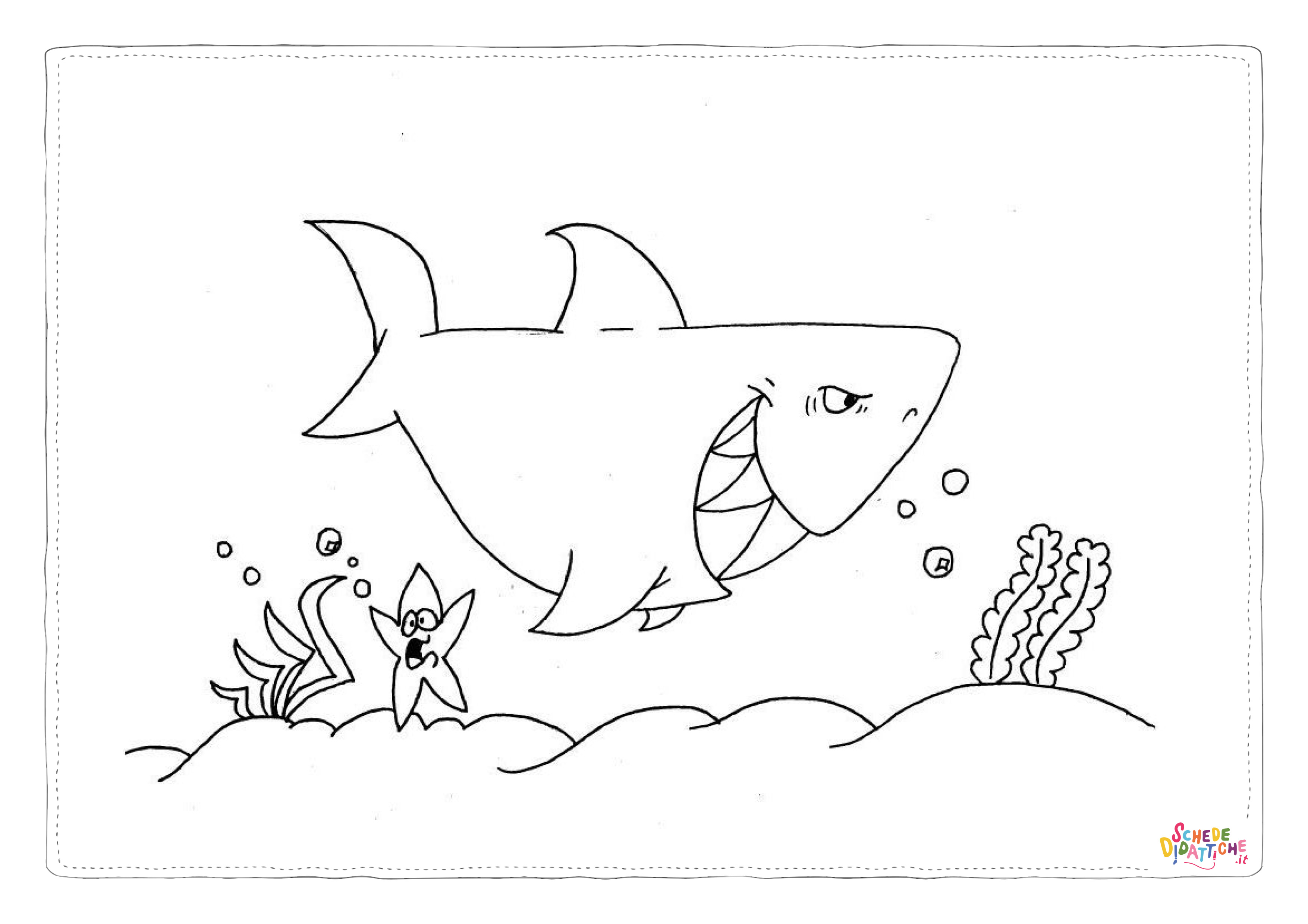 Disegno "Disegno di squalo da stampare e colorare 66" Disegno di squalo da stampare e colorare 66
