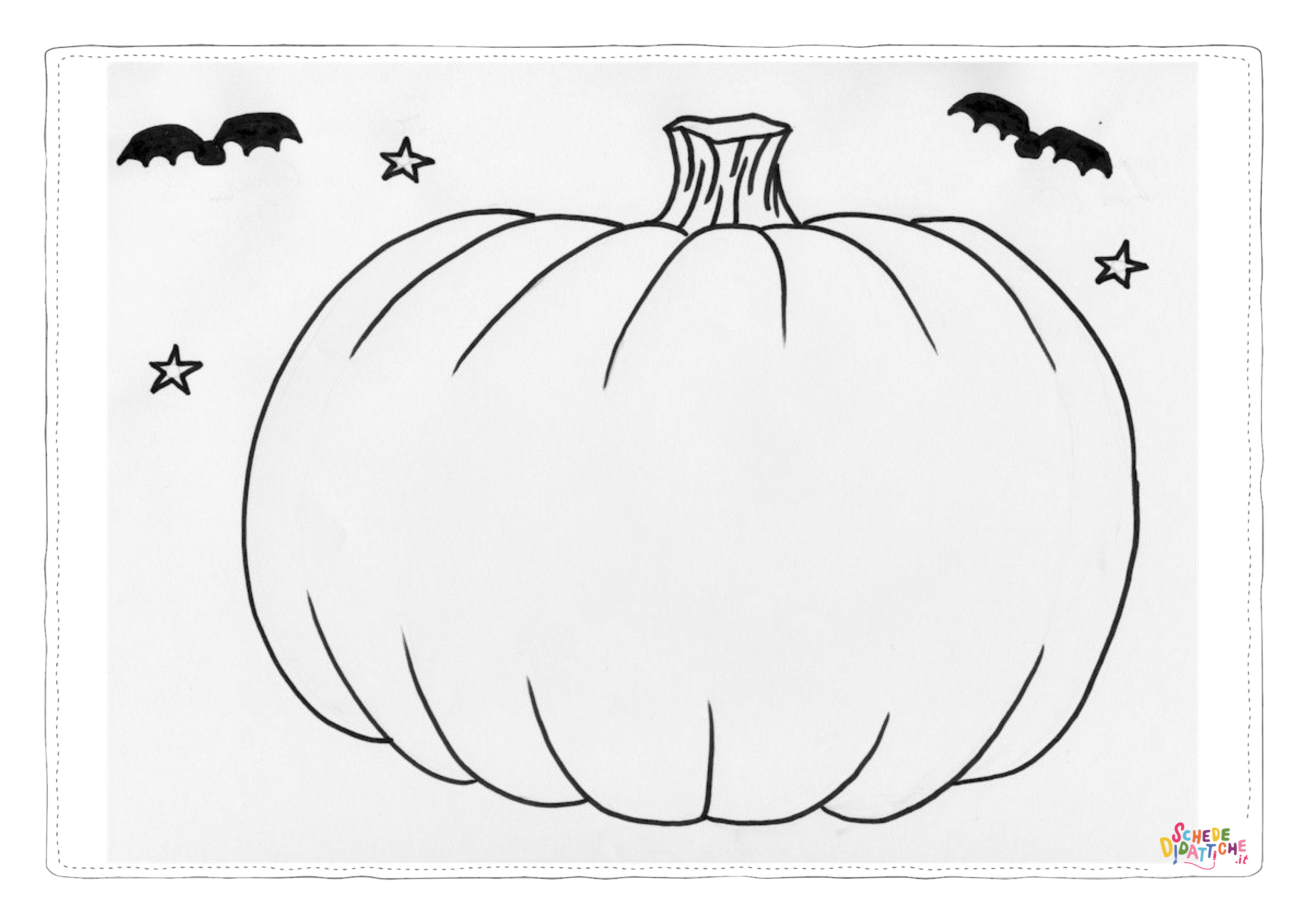 Disegno "Disegno di zucca di Halloween da stampare e colorare 80" Disegno di zucca di Halloween da stampare e colorare 80