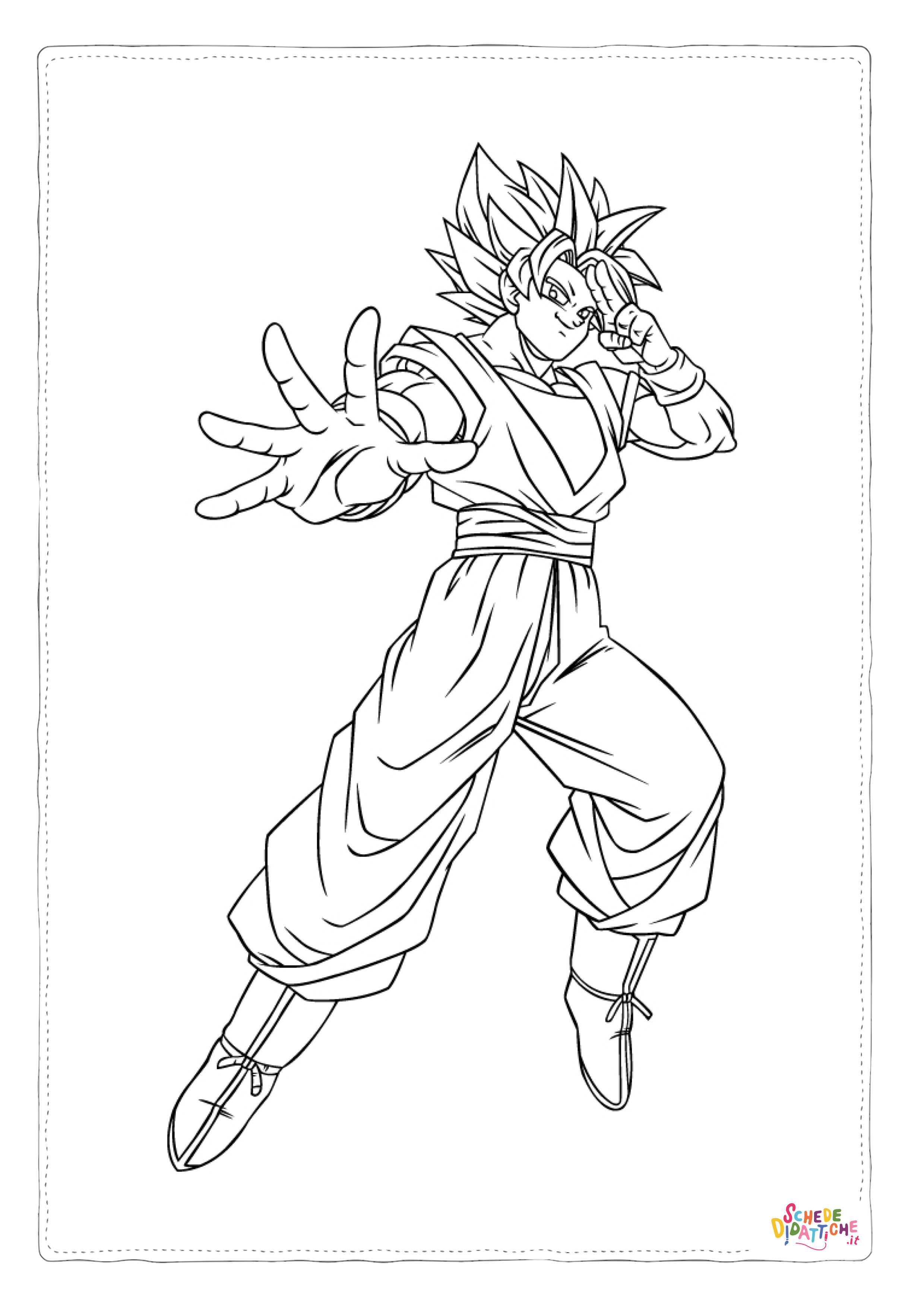Disegno "Disegno di Dragon Ball da stampare e colorare 160" Disegno di Dragon Ball da stampare e colorare 160