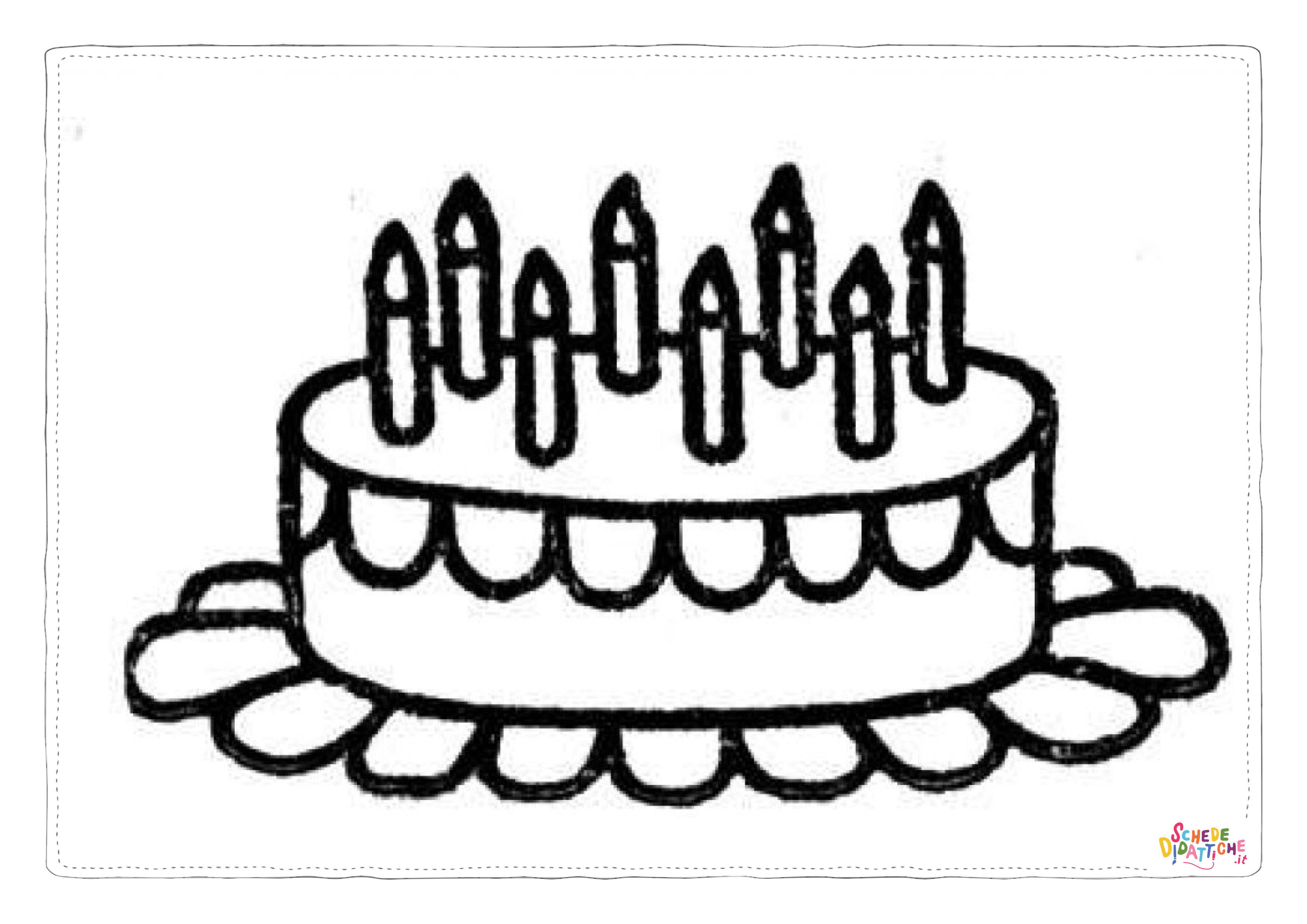 Disegno "Disegno di compleanno da stampare e colorare 112" Disegno di compleanno da stampare e colorare 112