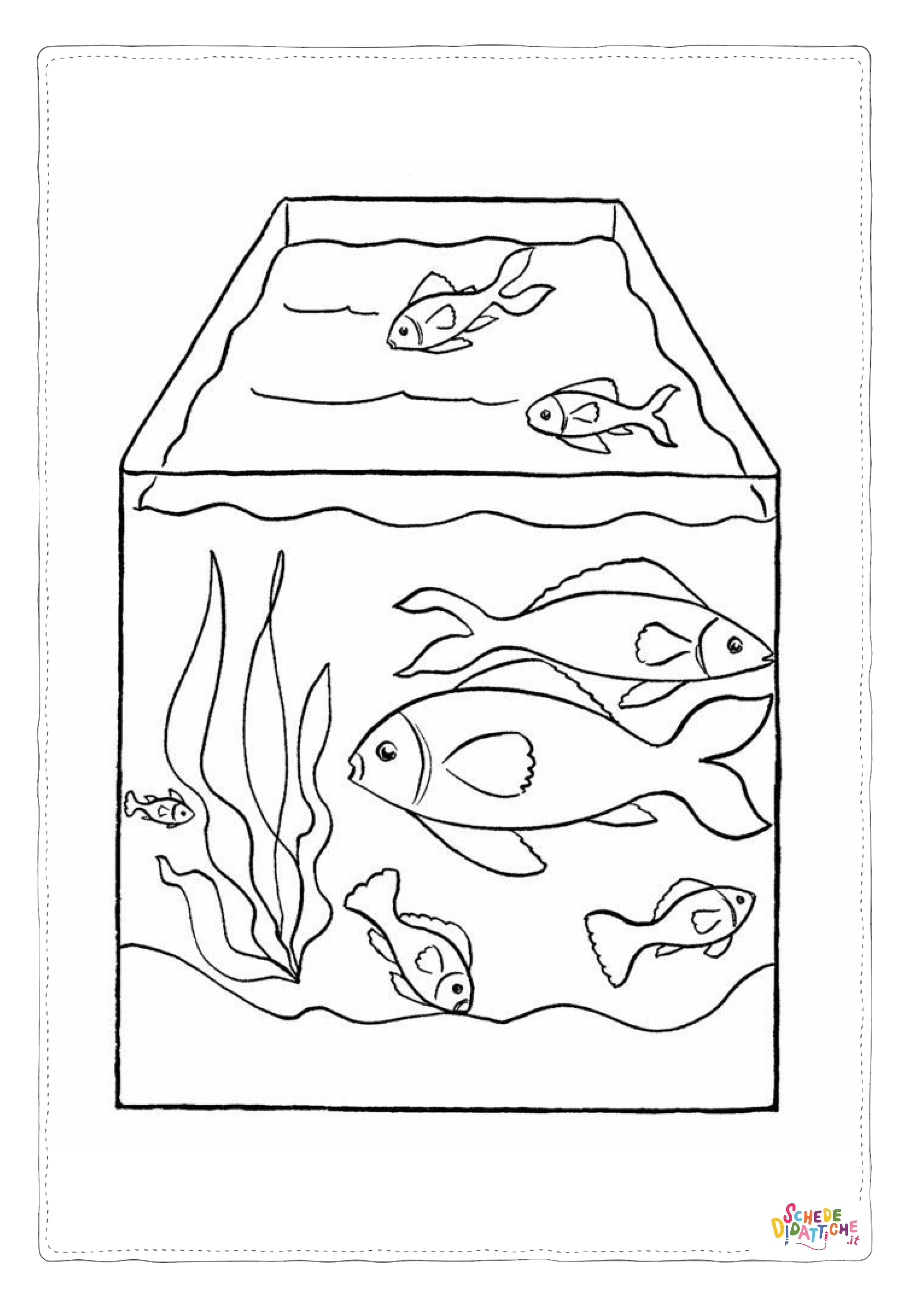 Disegno "Disegno di pesce da stampare e colorare 258" Disegno di pesce da stampare e colorare 258