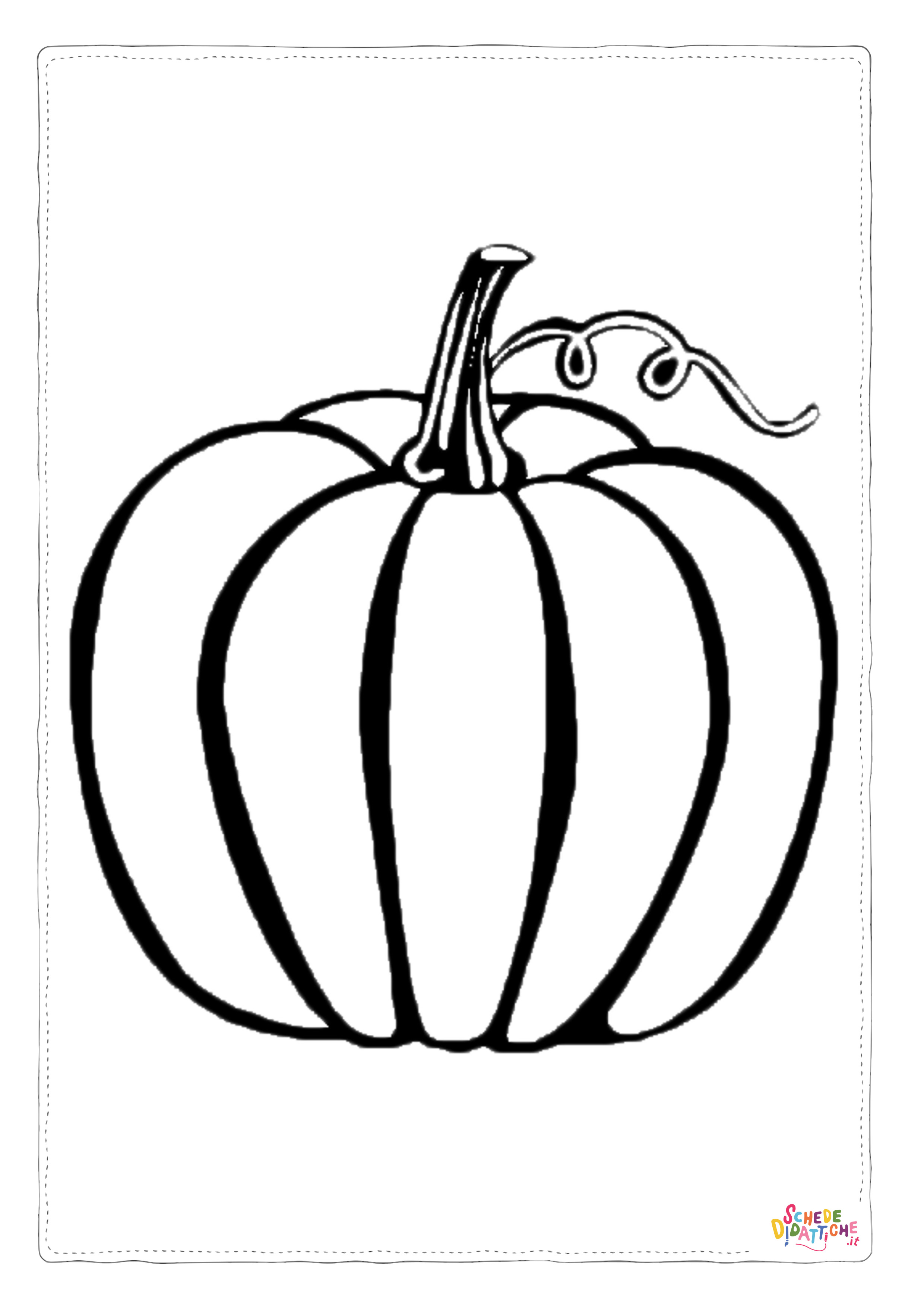 Disegno "Disegno di zucca da stampare e colorare 17" Disegno di zucca da stampare e colorare 17