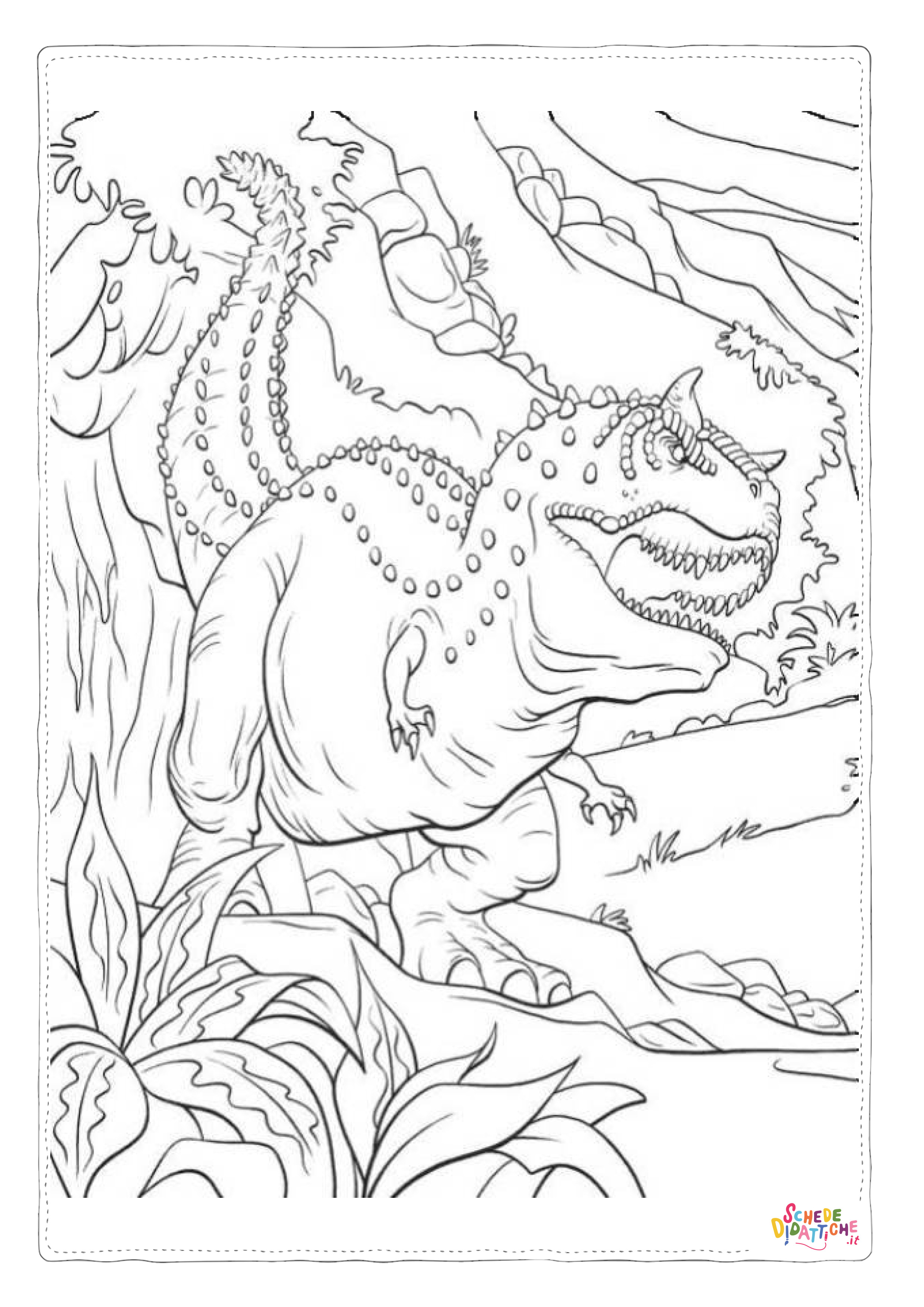 Disegno di Ceratosauro da stampare e colorare 5