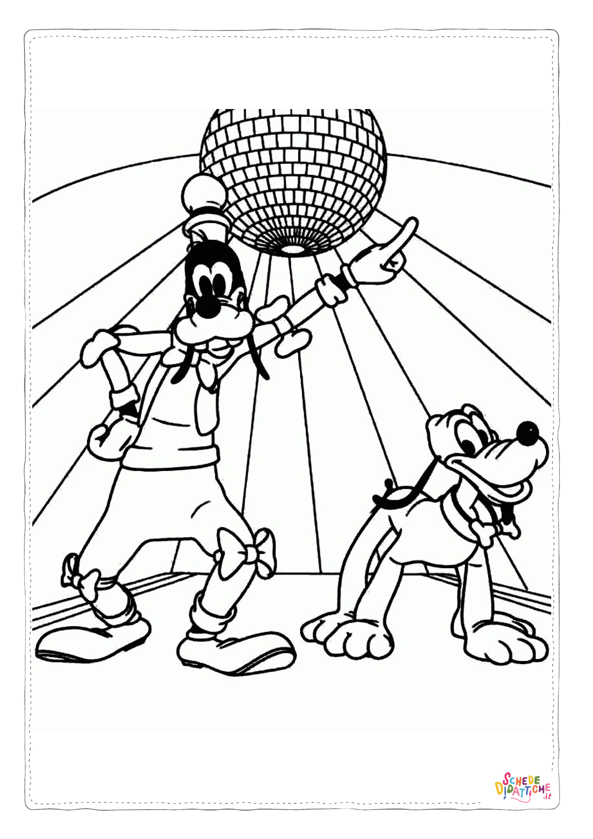 Disegno "Disegno di Pippo da stampare e colorare" Disegno di Pippo da stampare e colorare