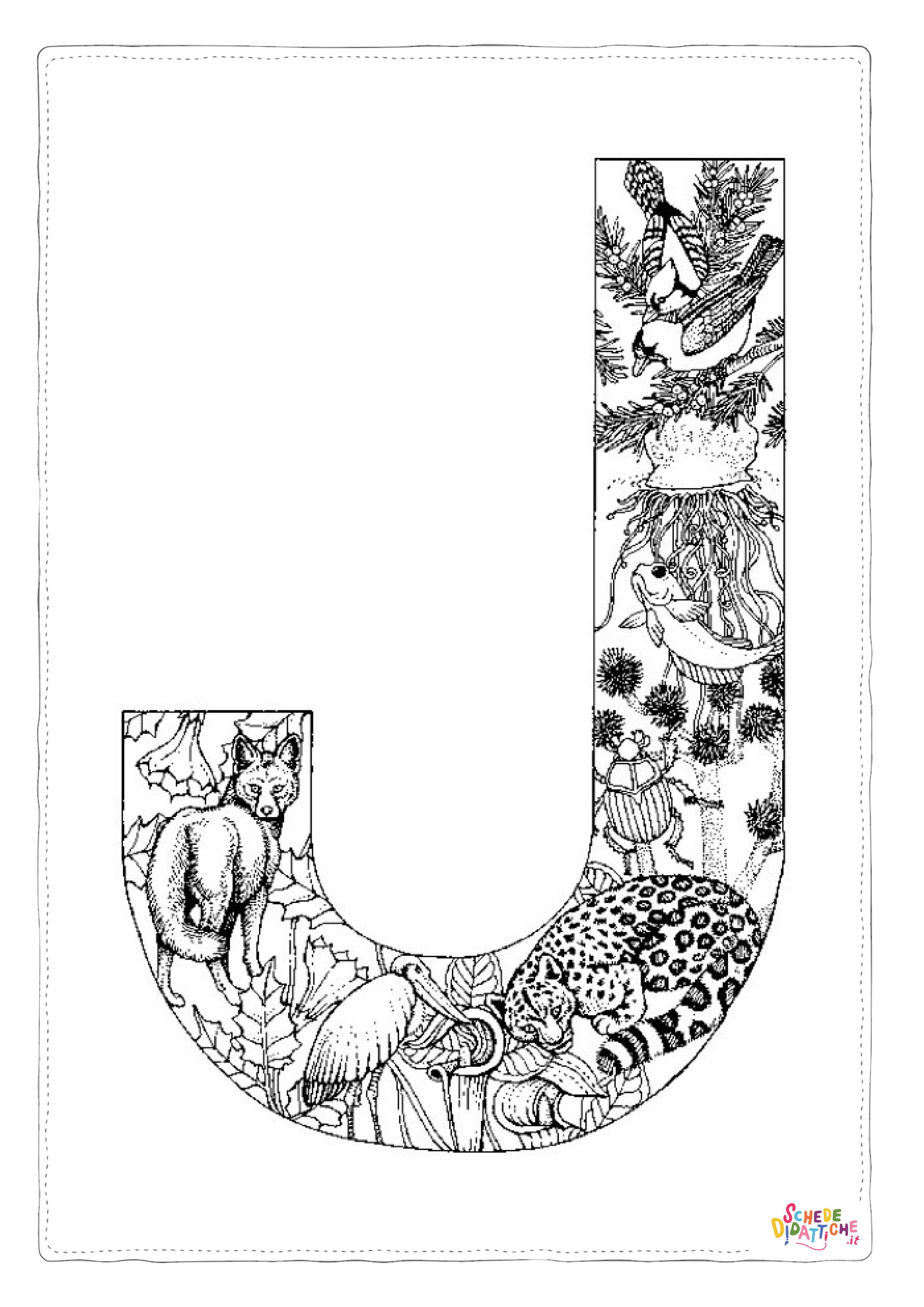 Disegno "Disegno di lettera dell'alfabeto da stampare e colorare 28" Disegno di lettera dell'alfabeto da stampare e colorare 28