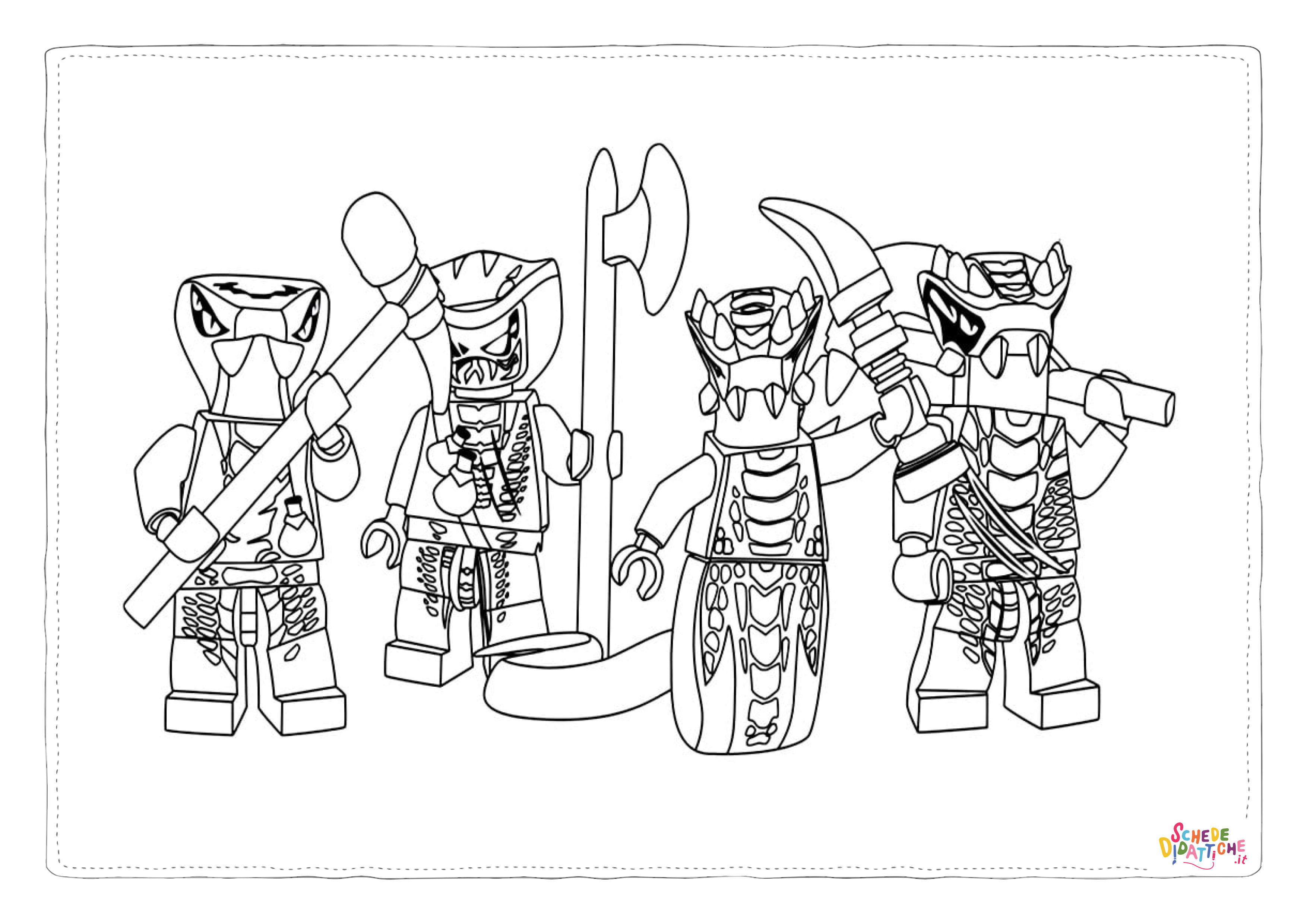 Disegno di Ninja Go da stampare e colorare 3