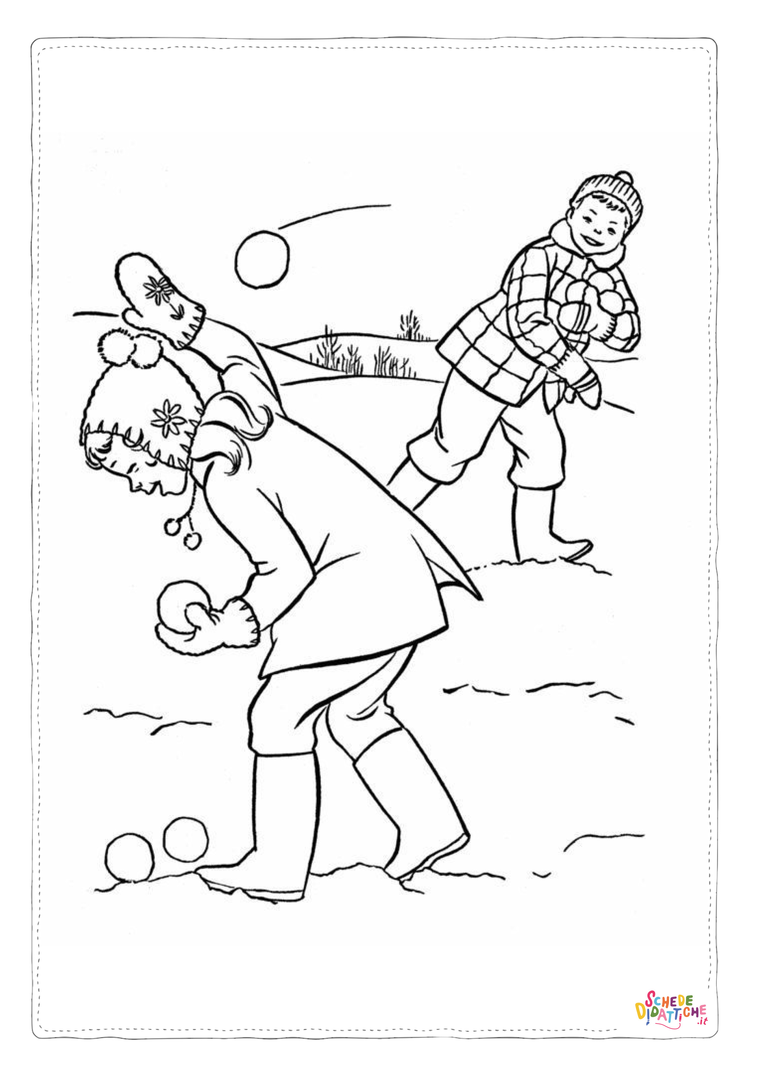 Disegno "Disegno di bambino da stampare e colorare 179" Disegno di bambino da stampare e colorare 179