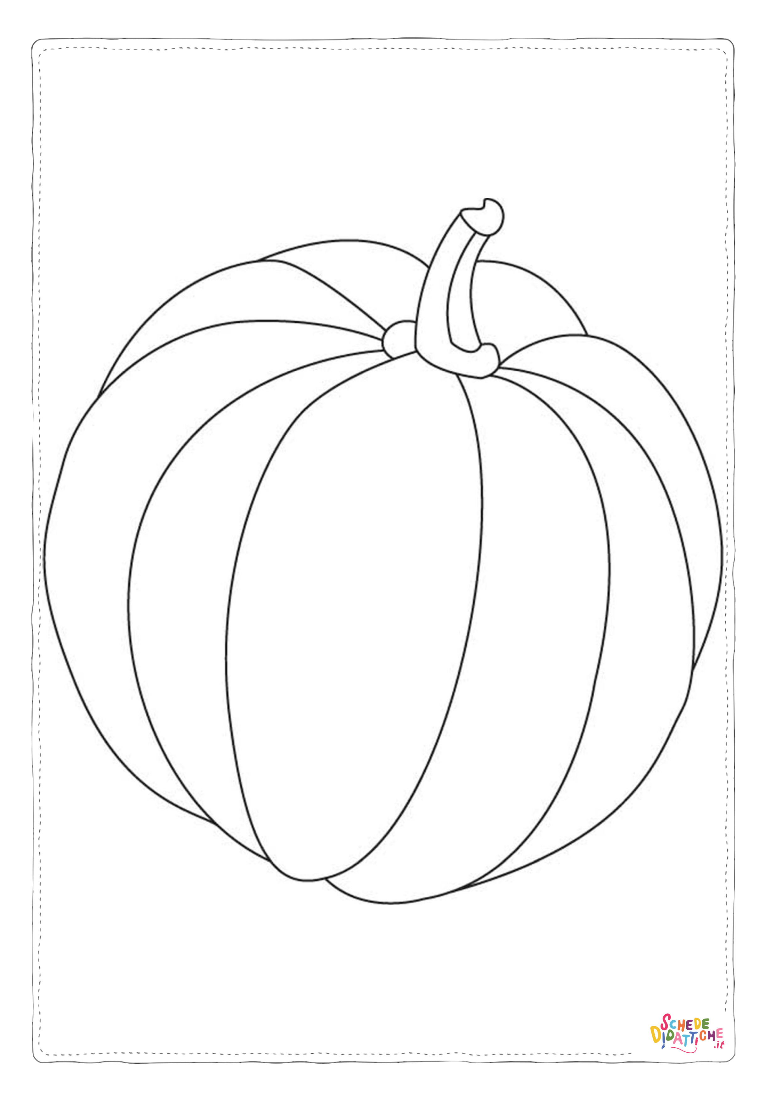 Disegno "Disegno di zucca da stampare e colorare 33" Disegno di zucca da stampare e colorare 33