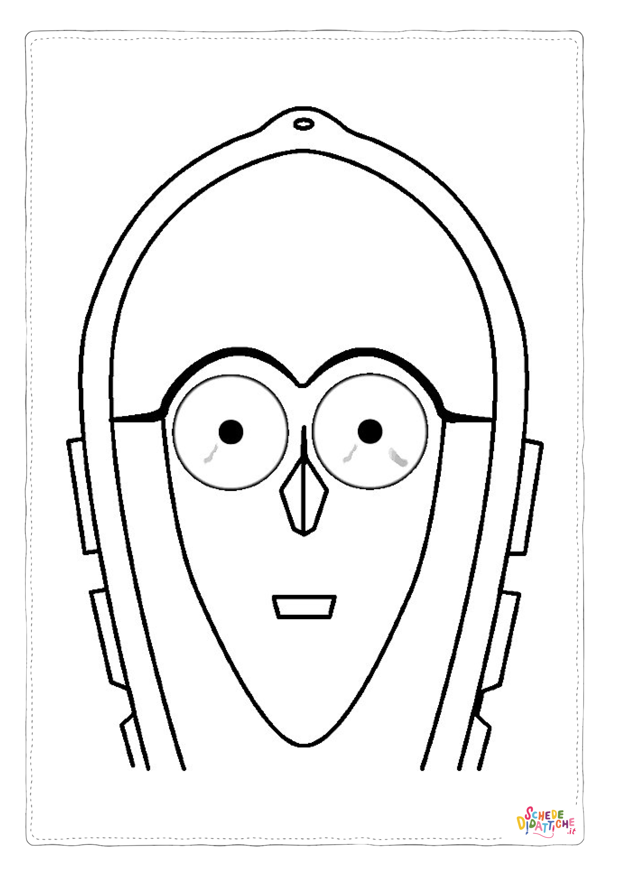 Disegno "Disegno di maschera da stampare e colorare 76" Disegno di maschera da stampare e colorare 76