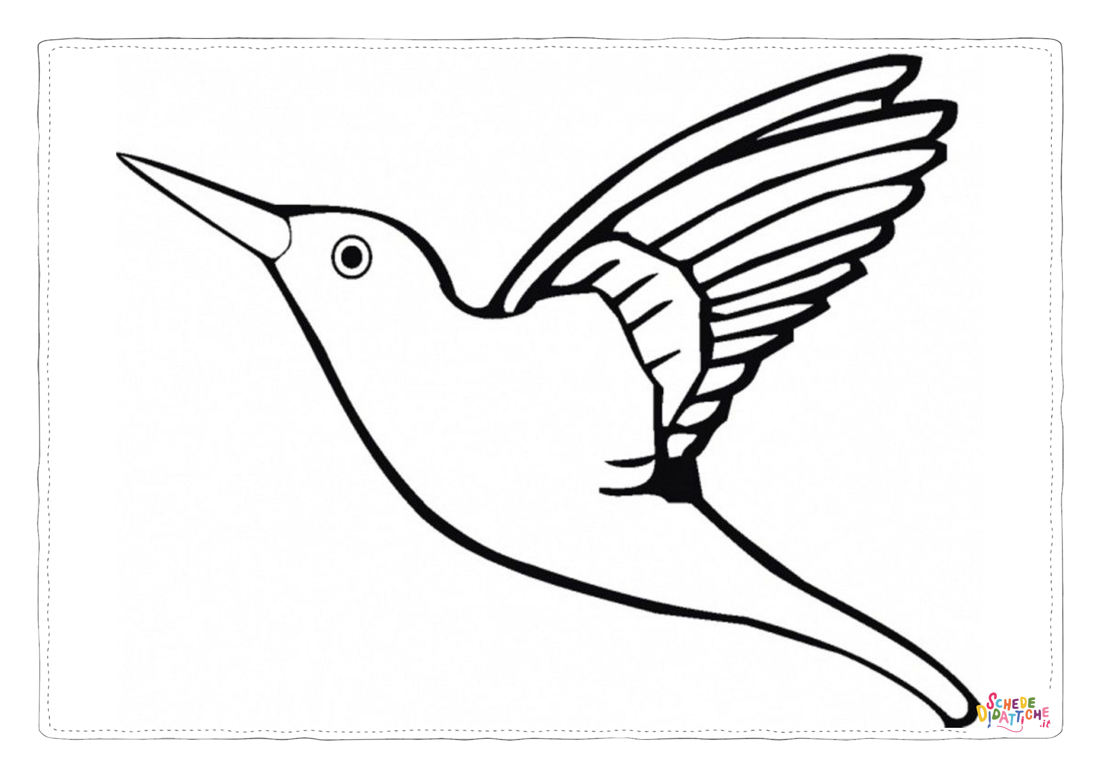Disegno "Disegno di uccello da stampare e colorare 87" Disegno di uccello da stampare e colorare 87