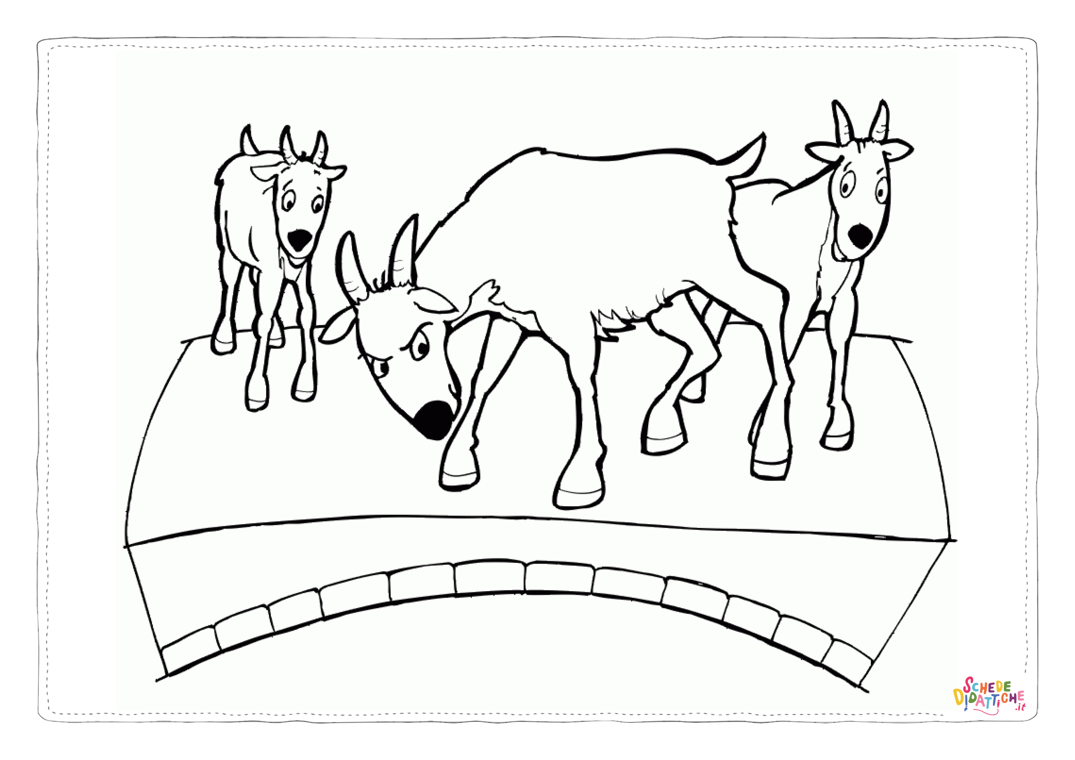 Disegno "Disegno di capra da stampare e colorare 18" Disegno di capra da stampare e colorare 18