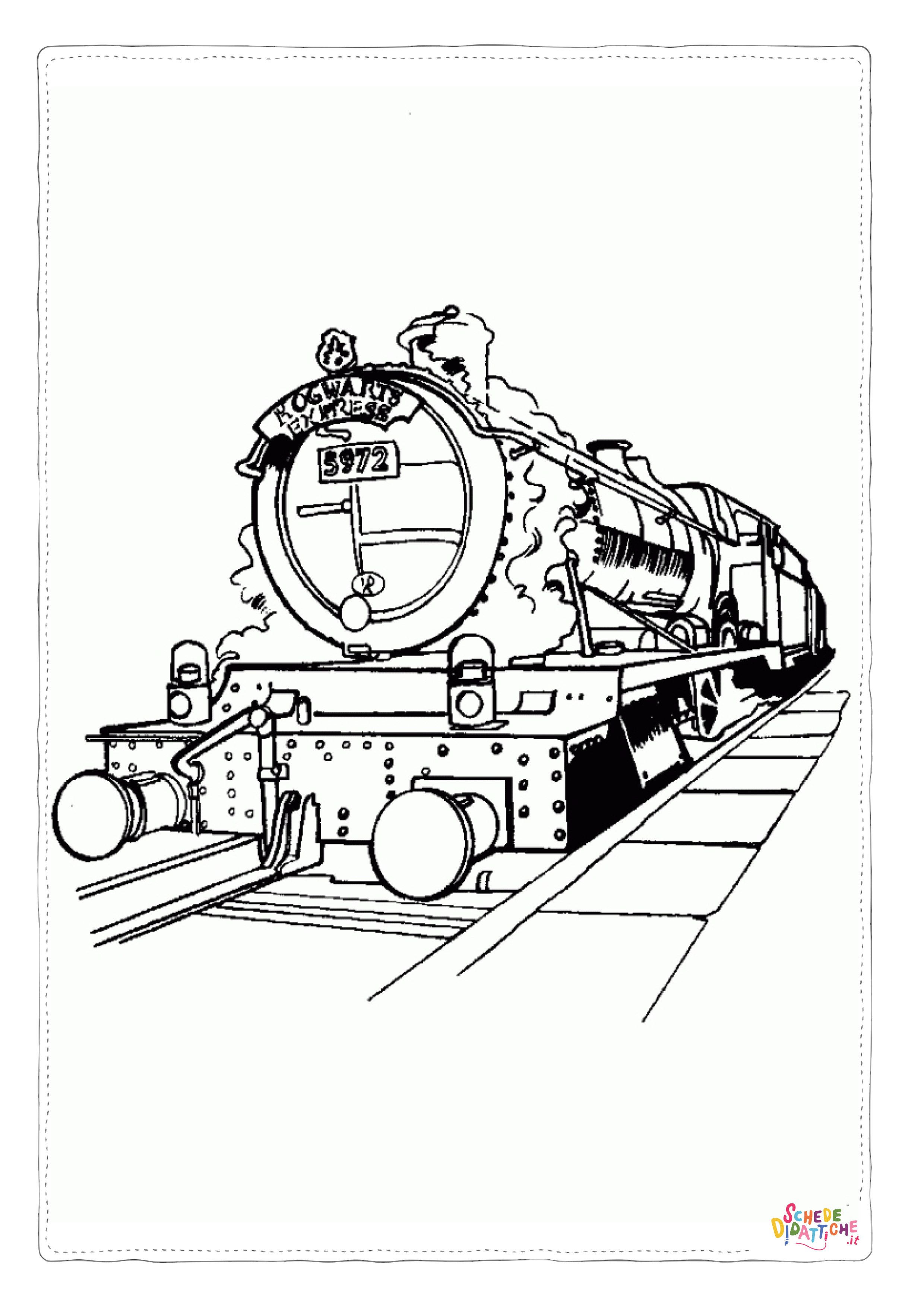 Disegno "Disegno di treno da stampare e colorare 80" Disegno di treno da stampare e colorare 80