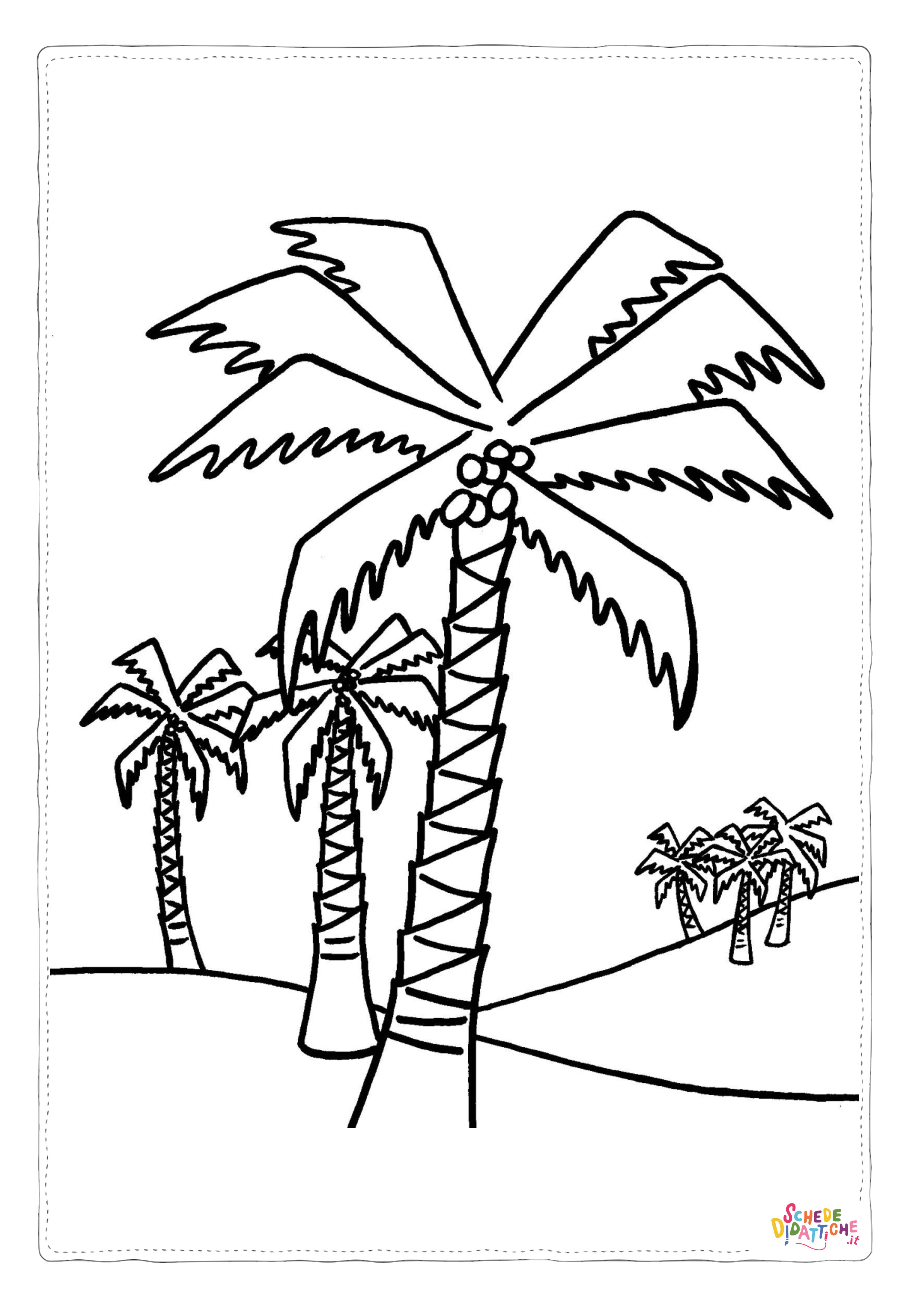 Disegno "Disegno di albero da stampare e colorare 34" Disegno di albero da stampare e colorare 34