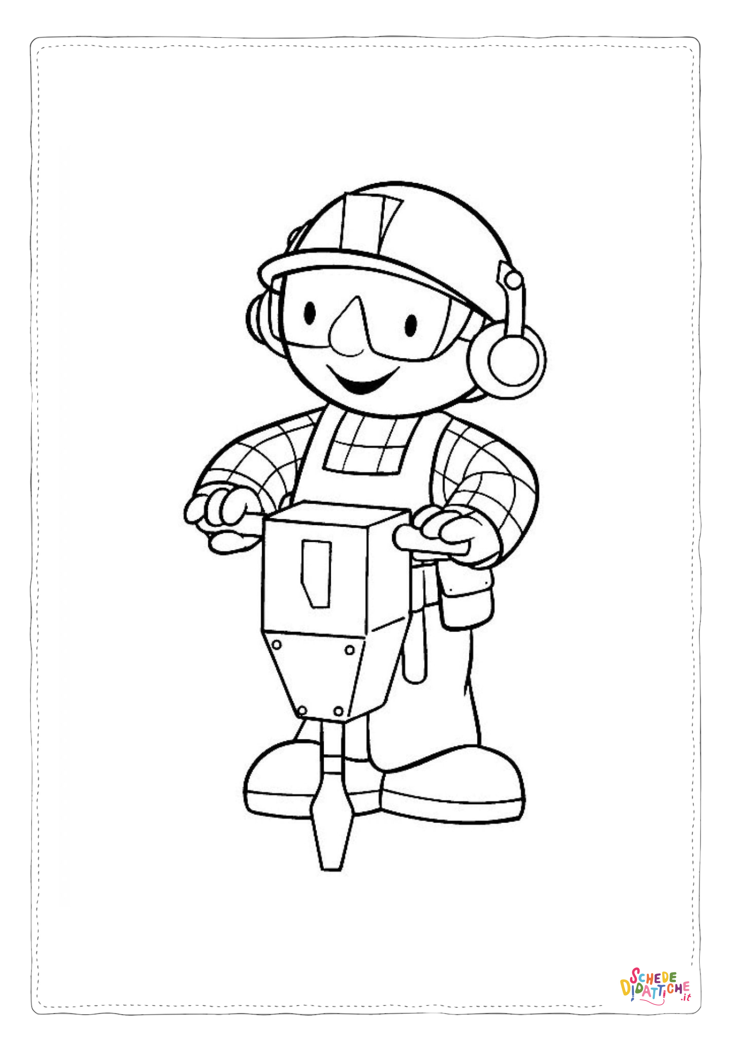 Disegno di Bob aggiustatutto da stampare e colorare 14