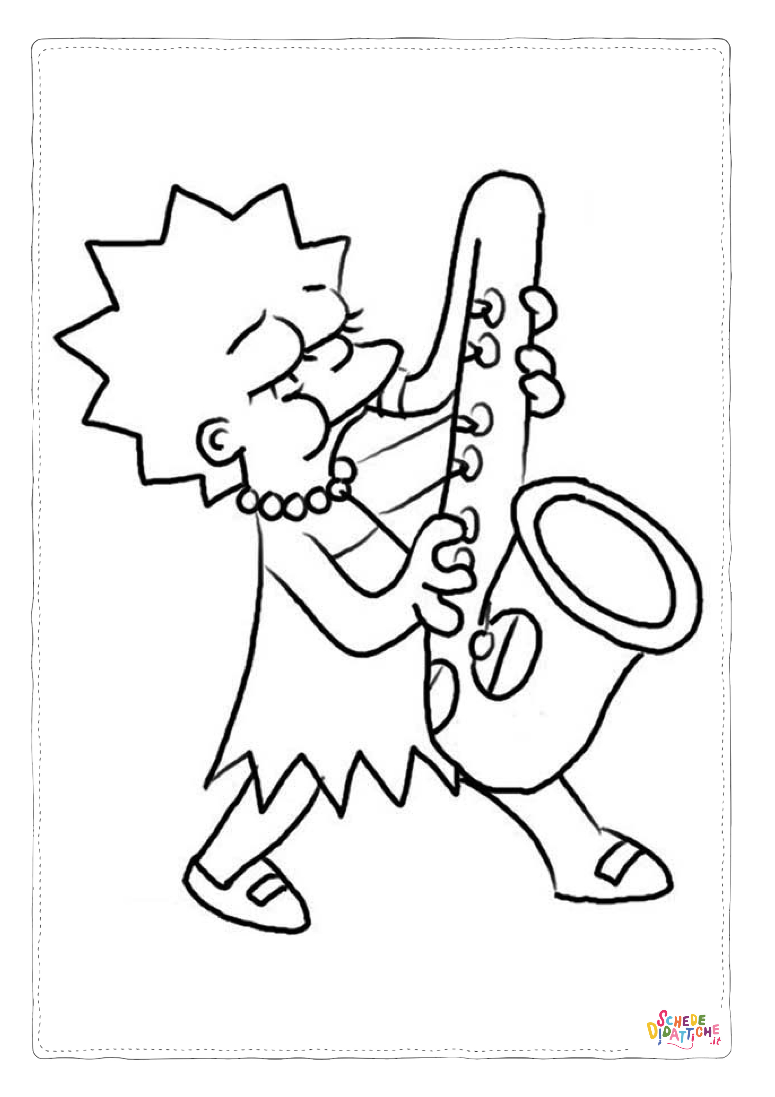 Disegno di I Simpson da stampare e colorare 28