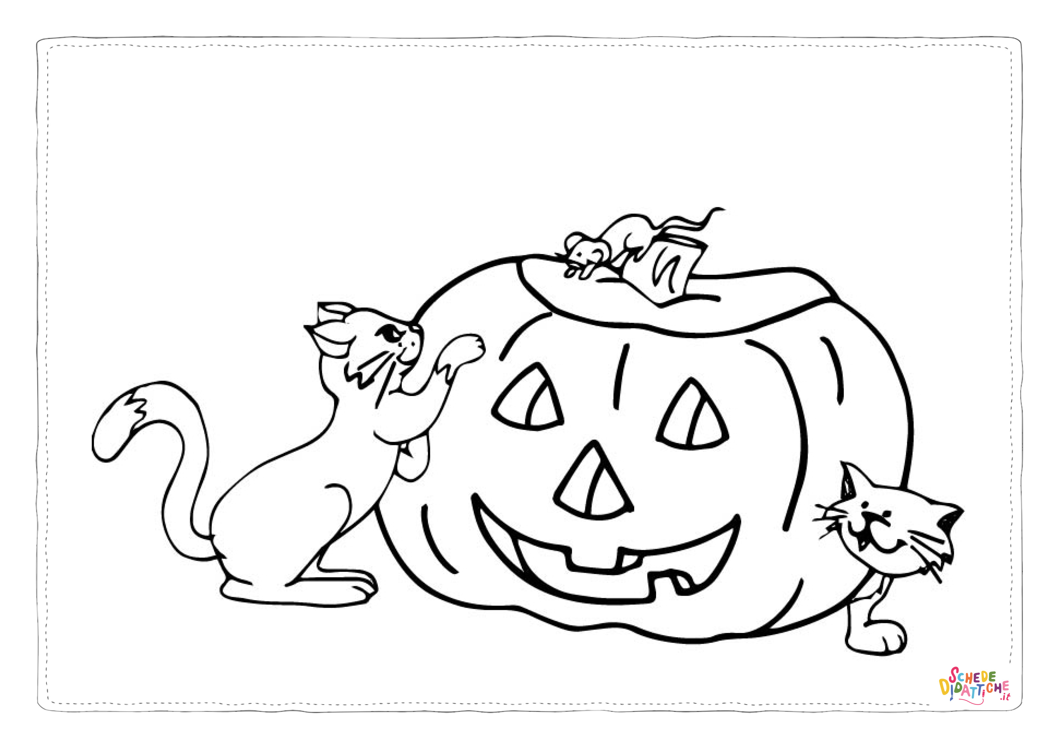 Disegno "Disegno di zucca di Halloween da stampare e colorare 138" Disegno di zucca di Halloween da stampare e colorare 138