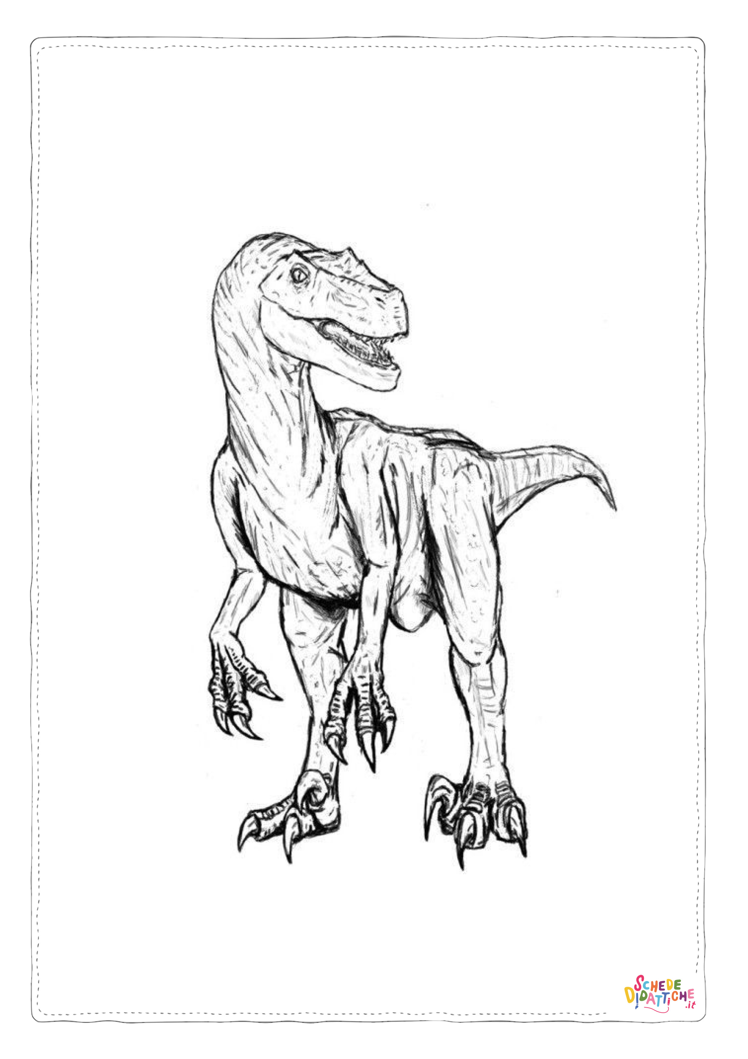 Disegno "Disegno di Tirannosauro da stampare e colorare 110" Disegno di Tirannosauro da stampare e colorare 110