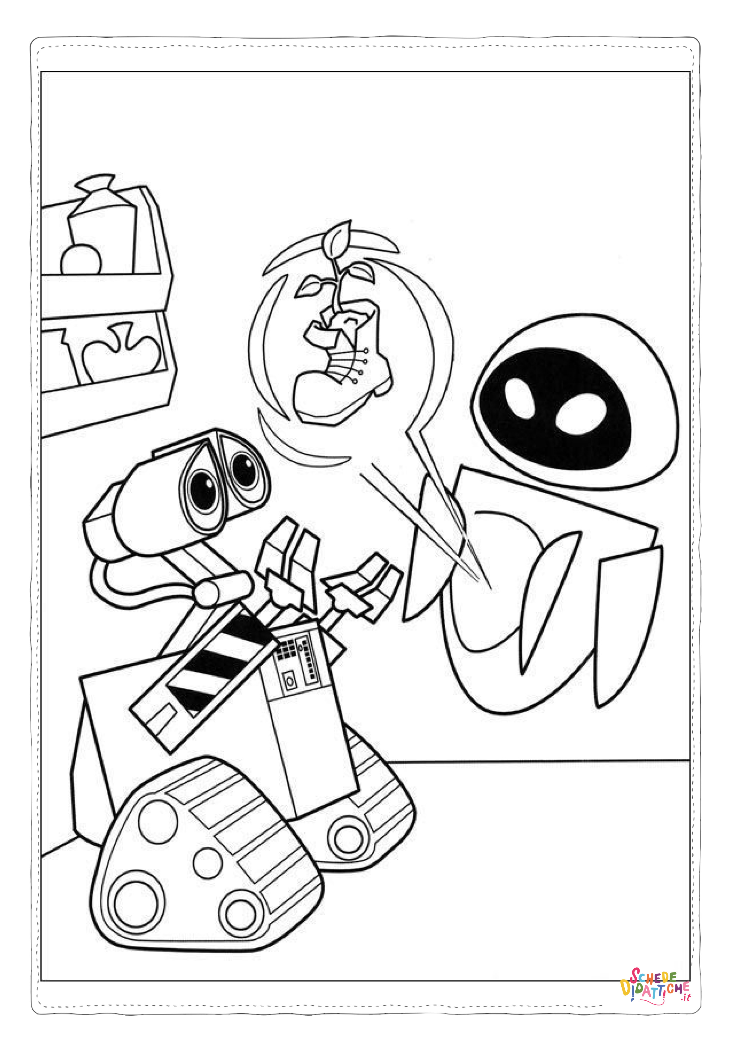 Disegno "Disegno di Wall-E da stampare e colorare 41" Disegno di Wall-E da stampare e colorare 41
