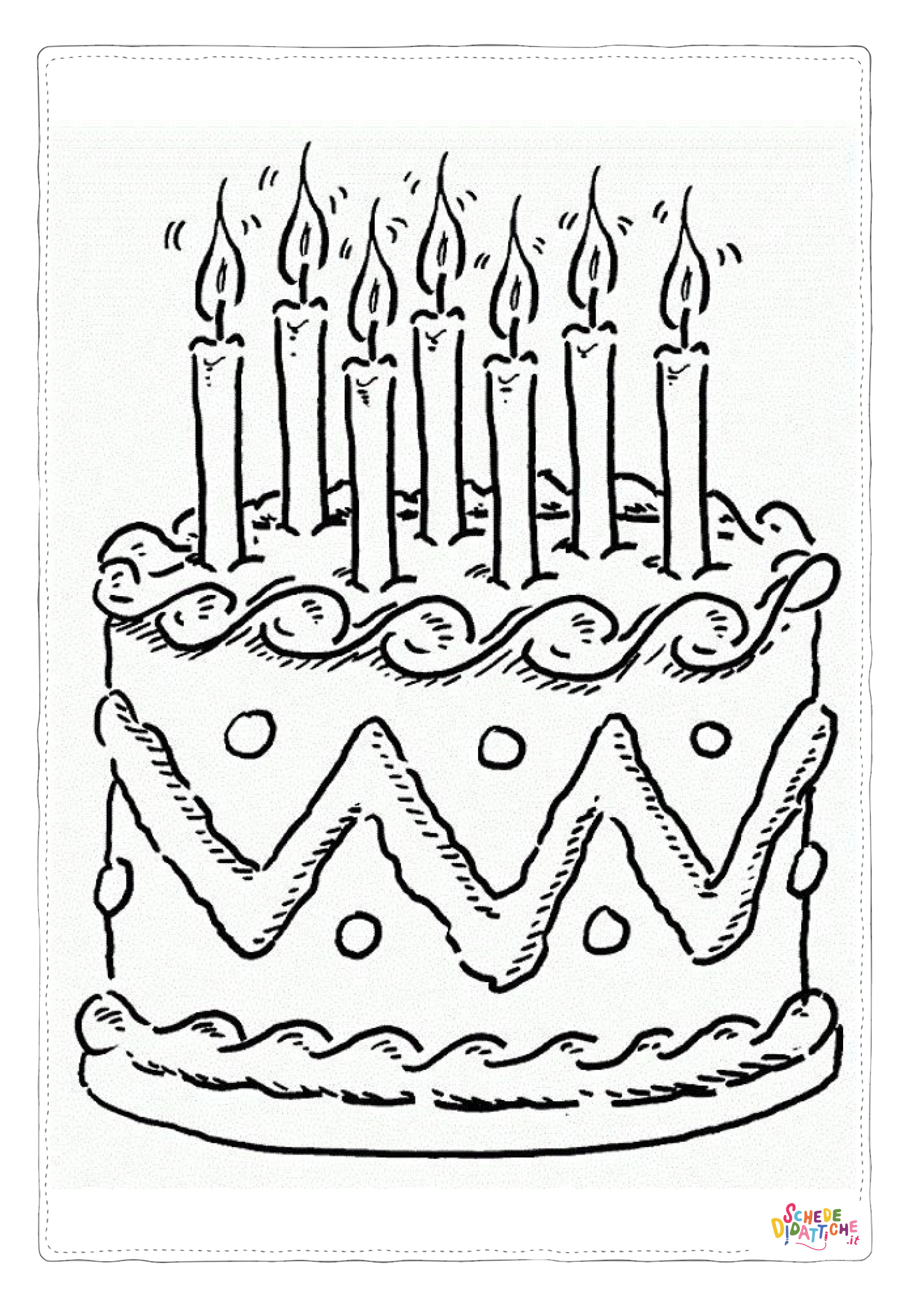 Disegno "Disegno di compleanno da stampare e colorare 114" Disegno di compleanno da stampare e colorare 114